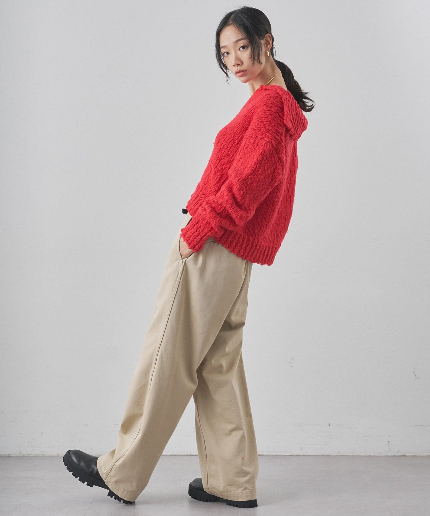 Whim Gazette(ウィム ガゼット) ローゲージスキッパープルオーバー