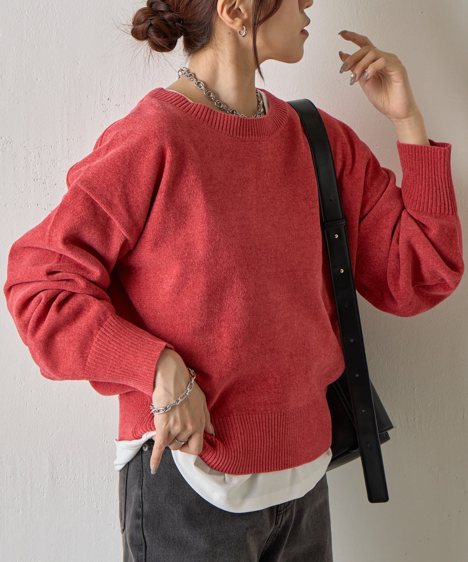 COLONY 2139(コロニー トゥーワンスリーナイン) ベロアモールクループルオーバー