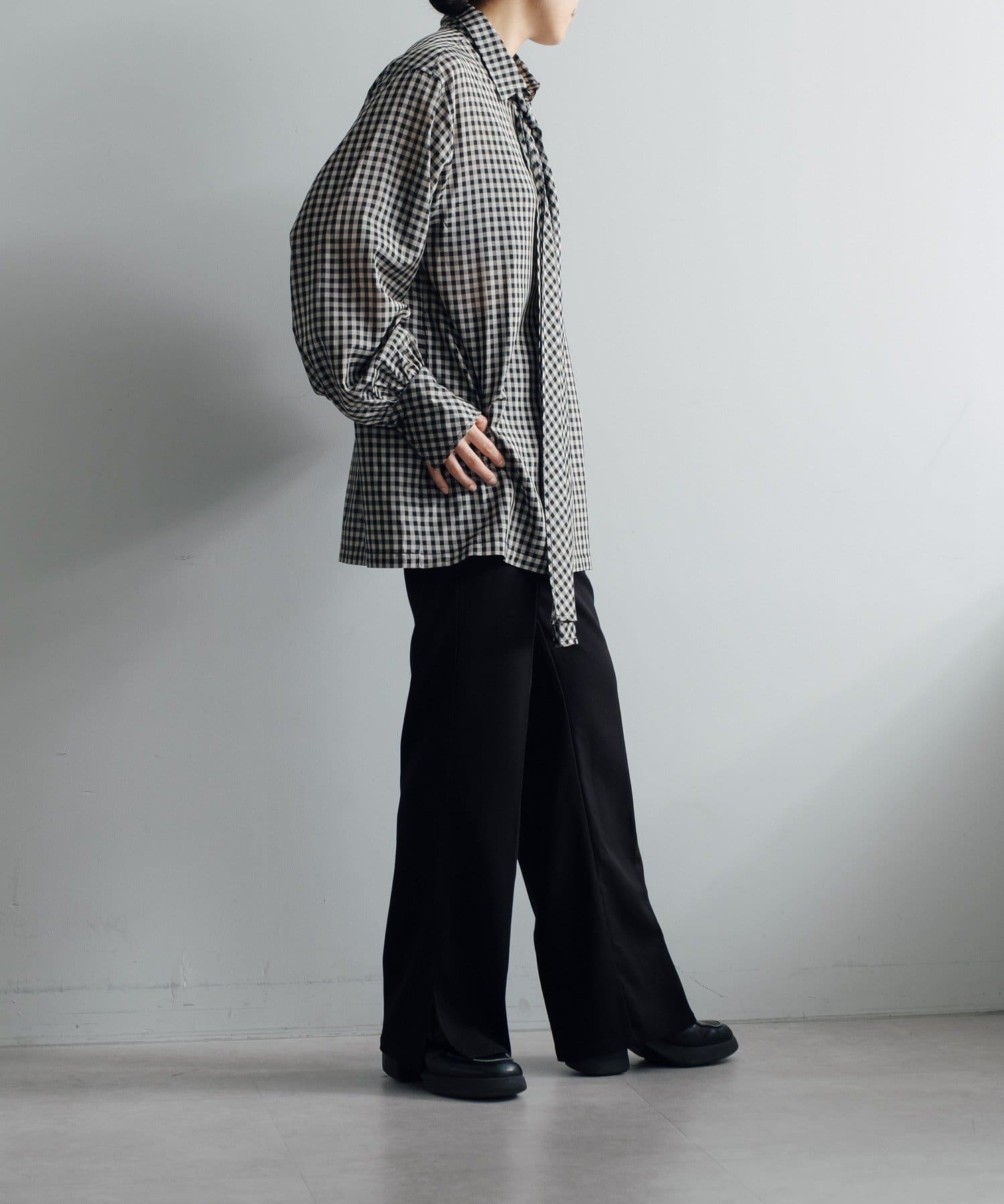 Pasterip(パセリ) 【スタイルアップ/3サイズ展開】Regular fit easy slacks