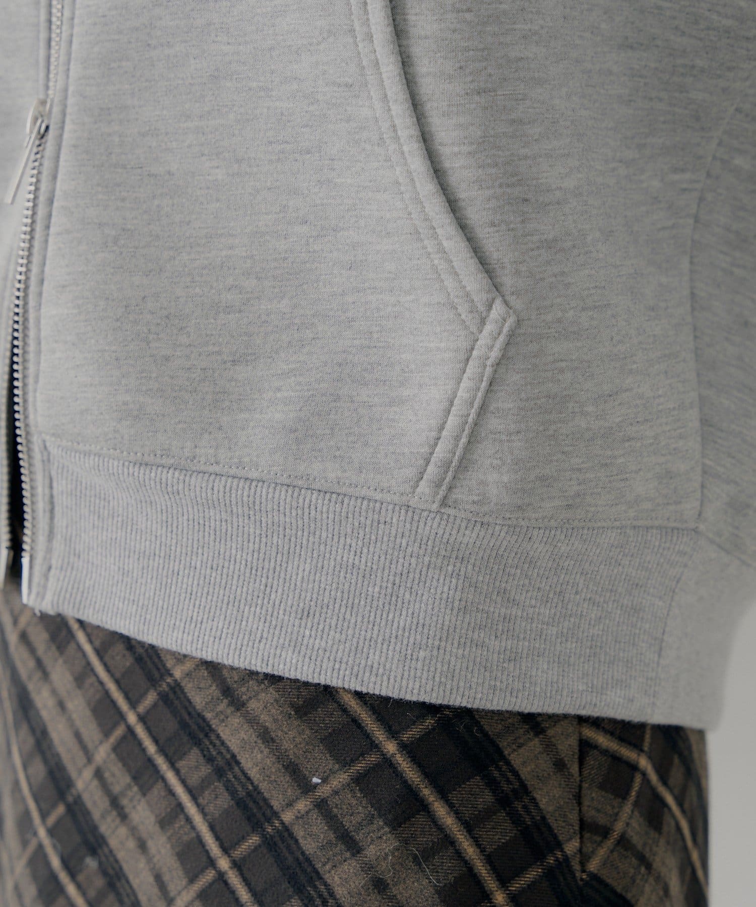 Chico(チコ) 【セットアップ対応】Wジップボリュームスリーブフードパーカー