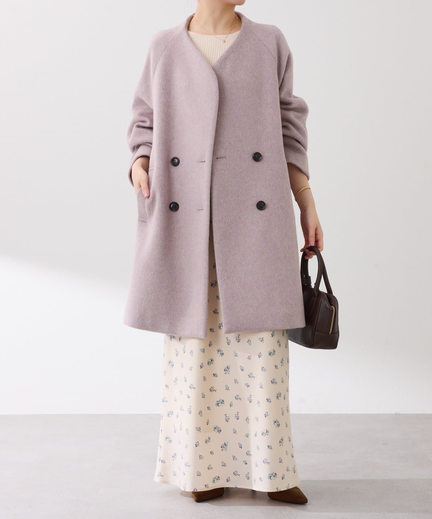【新品】GALLARDAGALANTE ラフツイードコート COLLAGE GALLARDAGALANTE ダッフルコート コート シャギー