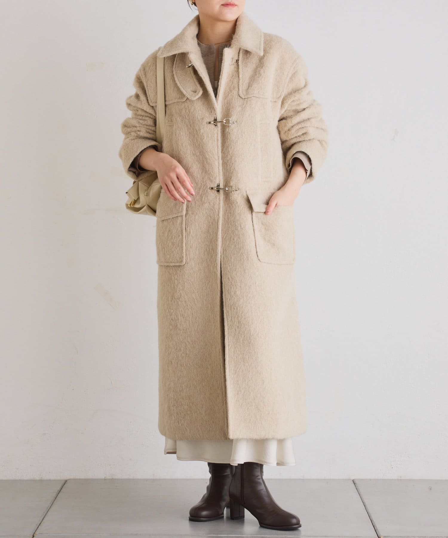 COLLAGE GALLARDAGALANTE シャギー　ベージュコート COLLAGE GALLARDAGALANTE｜シャギーコート | Rakuten Fashion