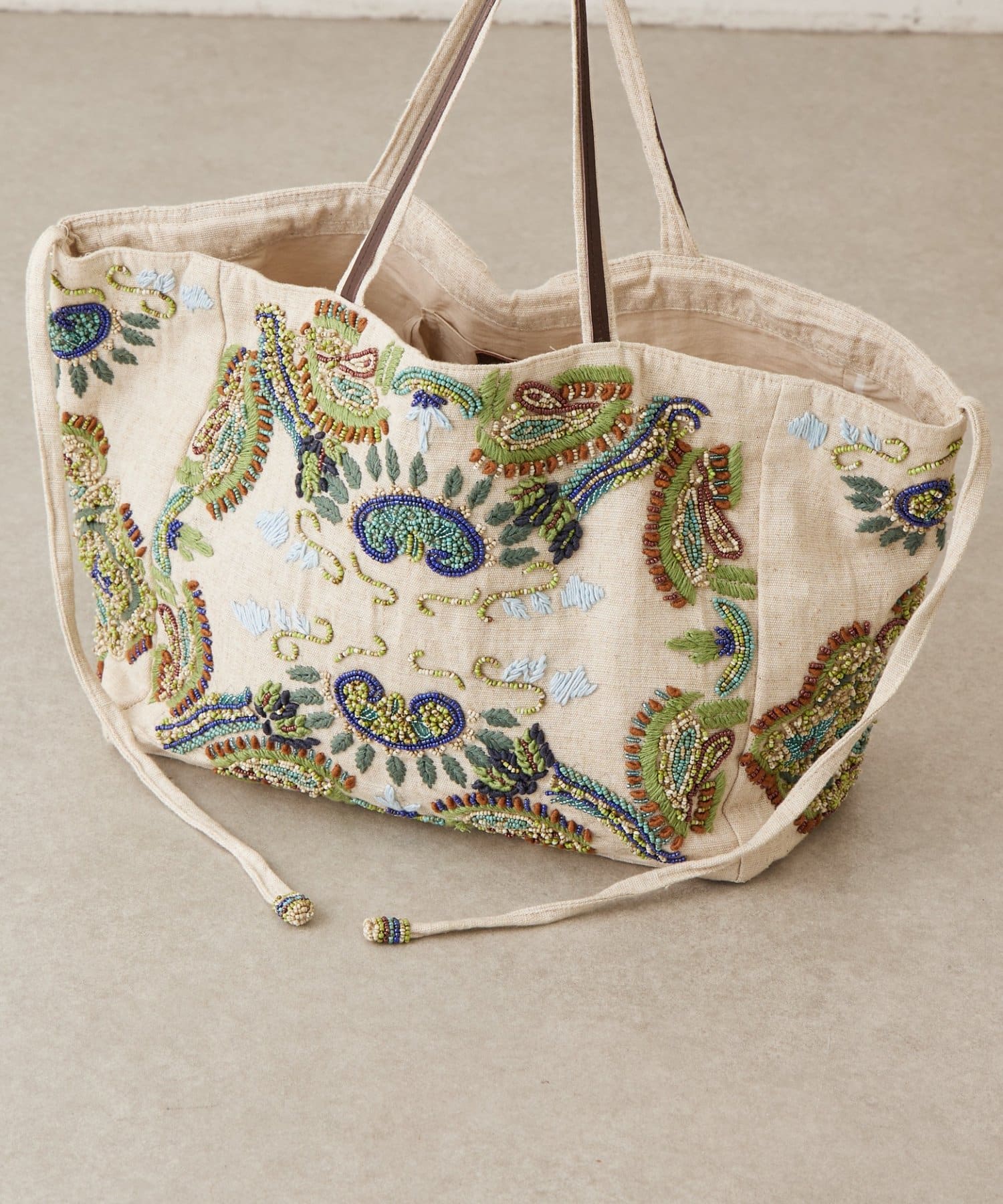 BEARDSLEY(ビアズリー) 《IMAYIN》ビーズ刺繍トートバッグ