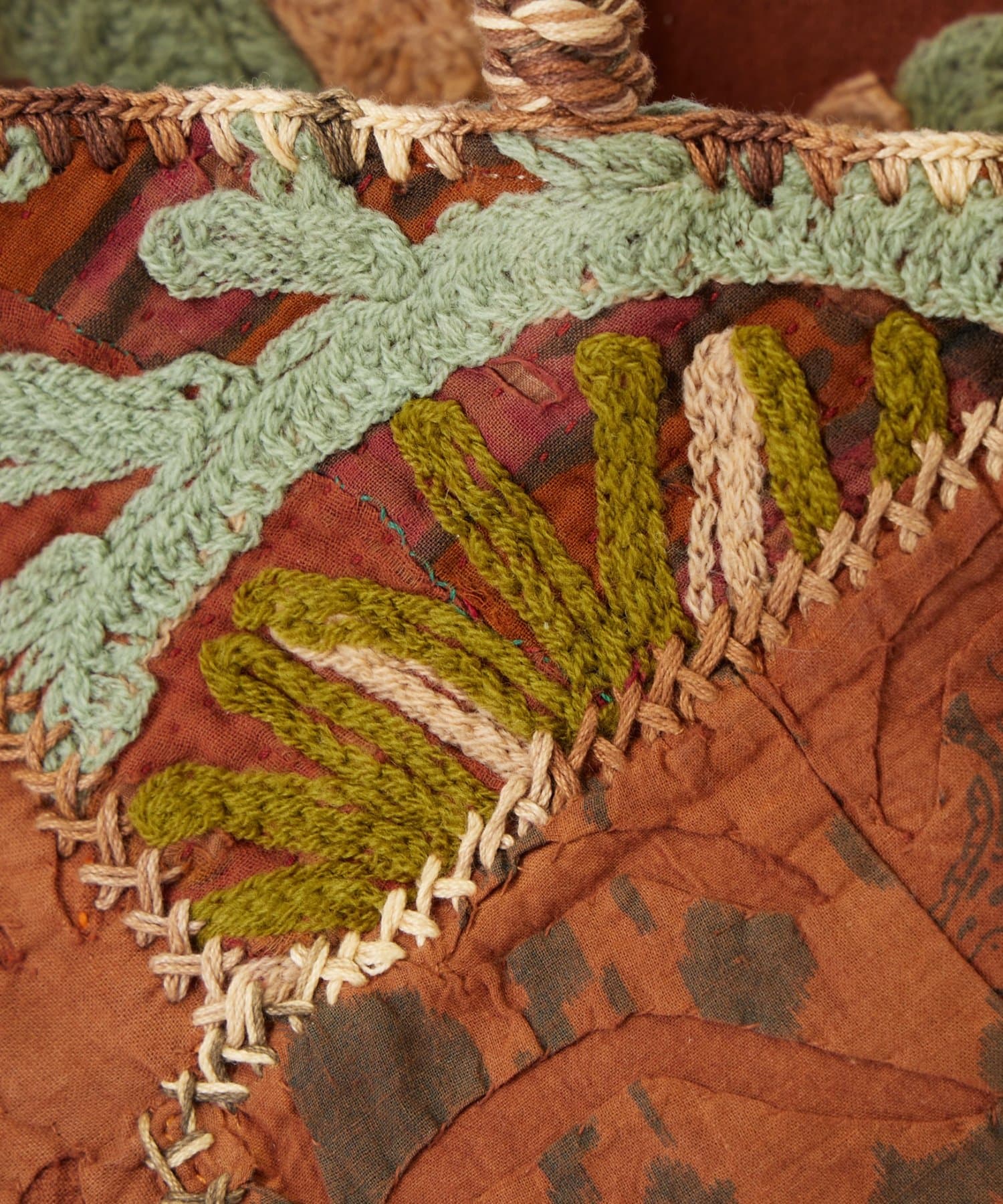 BEARDSLEY(ビアズリー) 《1/1(木)12時開始》《IMAYIN》ハンド刺繍パッチワークトートバッグ