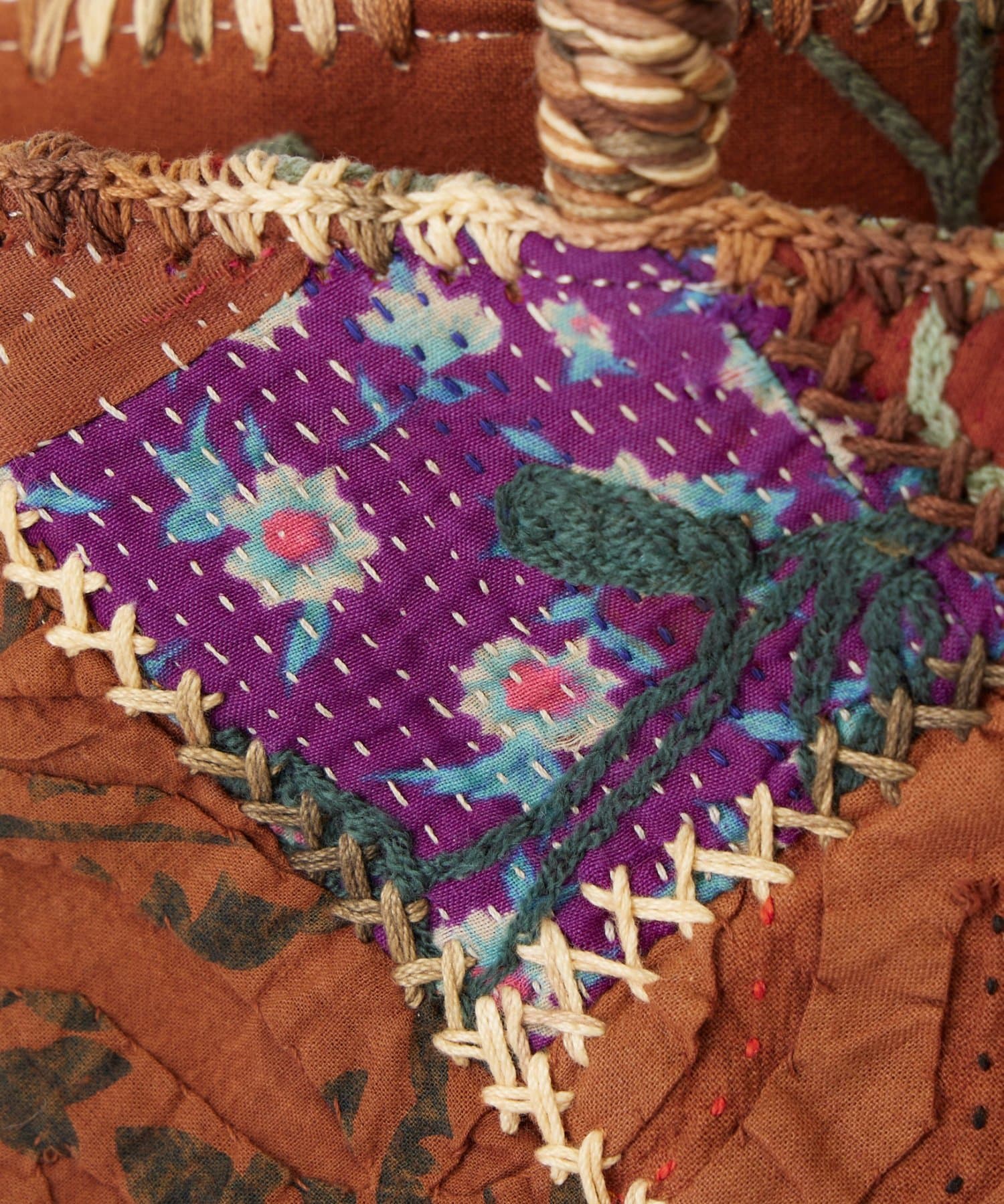 BEARDSLEY(ビアズリー) 《1/1(木)12時開始》《IMAYIN》ハンド刺繍パッチワークトートバッグ