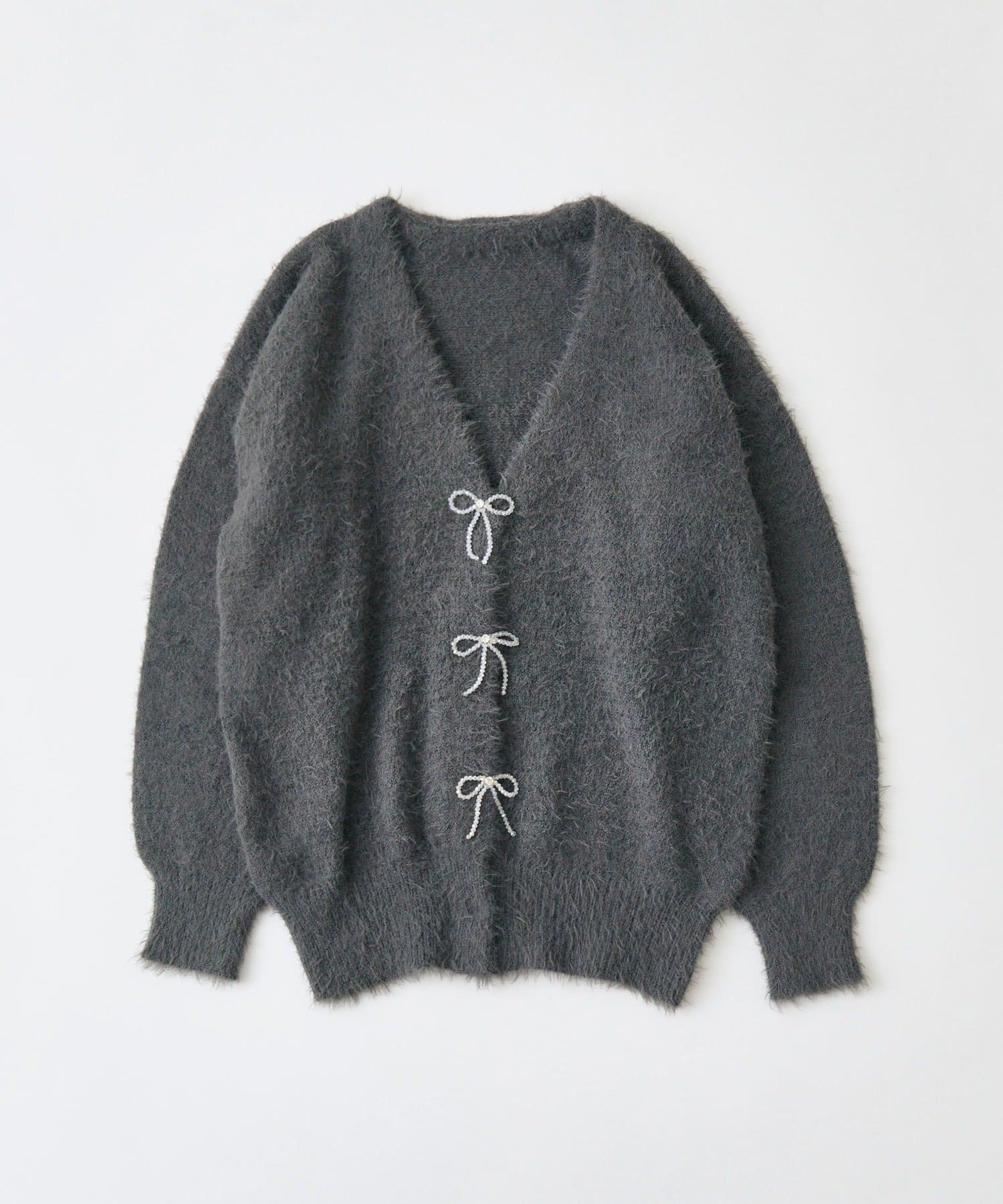 OLIVE des OLIVE(オリーブ デ オリーブ) melty ribbon long knit