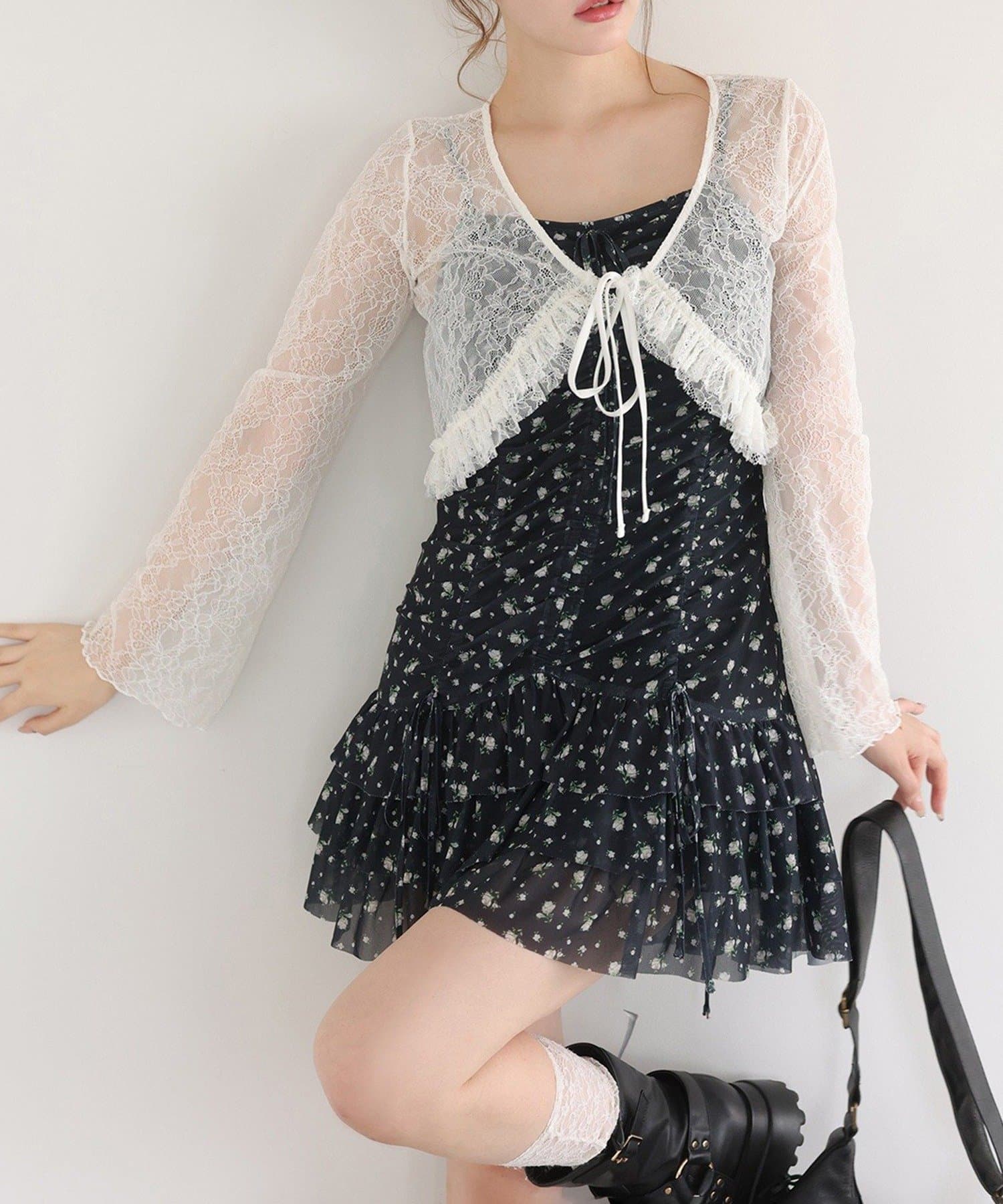 NICE CLAUP / OLIVE des OLIVE OUTLET(ナイスクラップ  / オリーブ デ オリーブ アウトレット) 【one after another】ドロストチュニック
