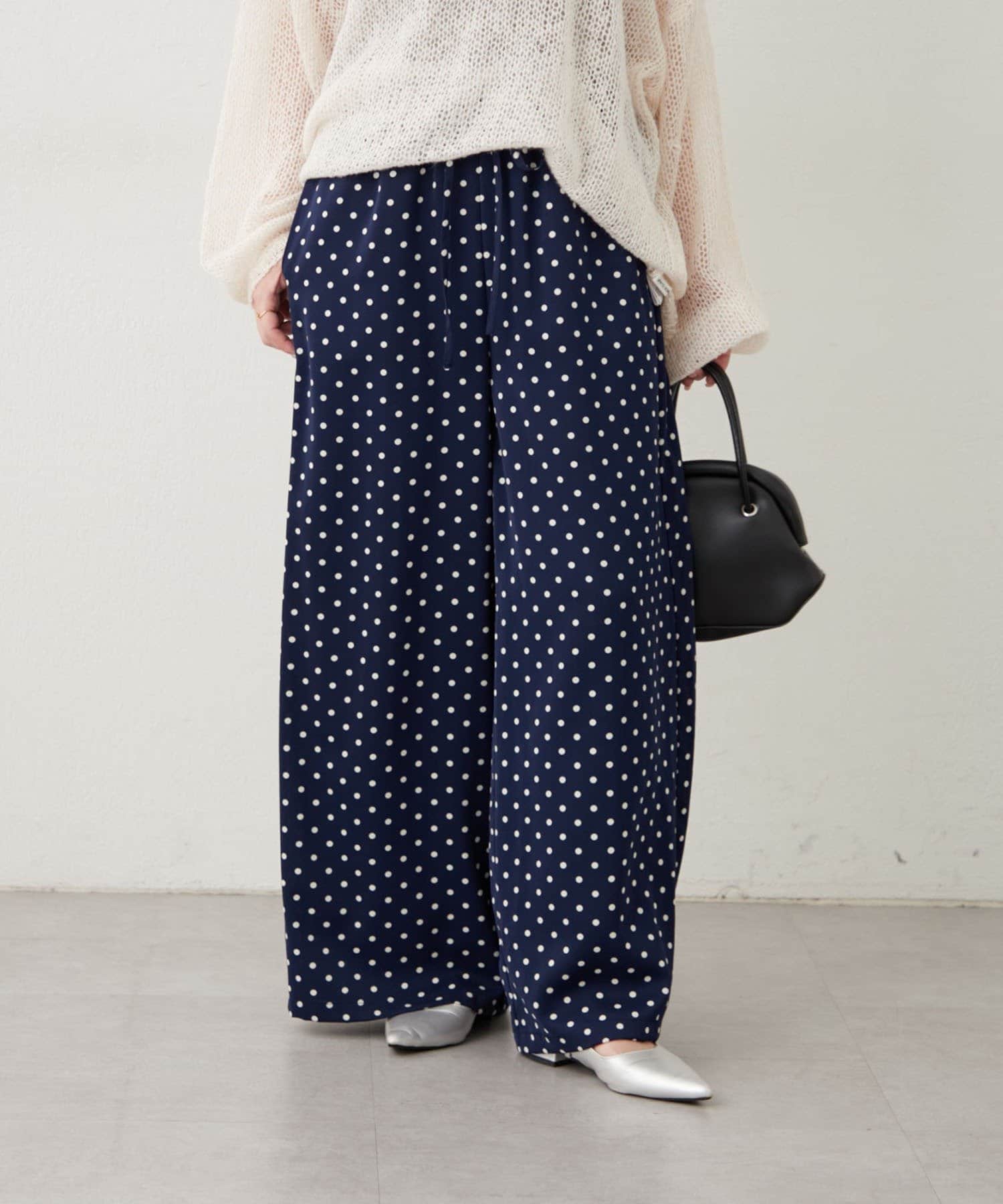 NICE CLAUP / OLIVE des OLIVE OUTLET(ナイスクラップ  / オリーブ デ オリーブ アウトレット) 【RMAF】多色プリントイージーパンツ