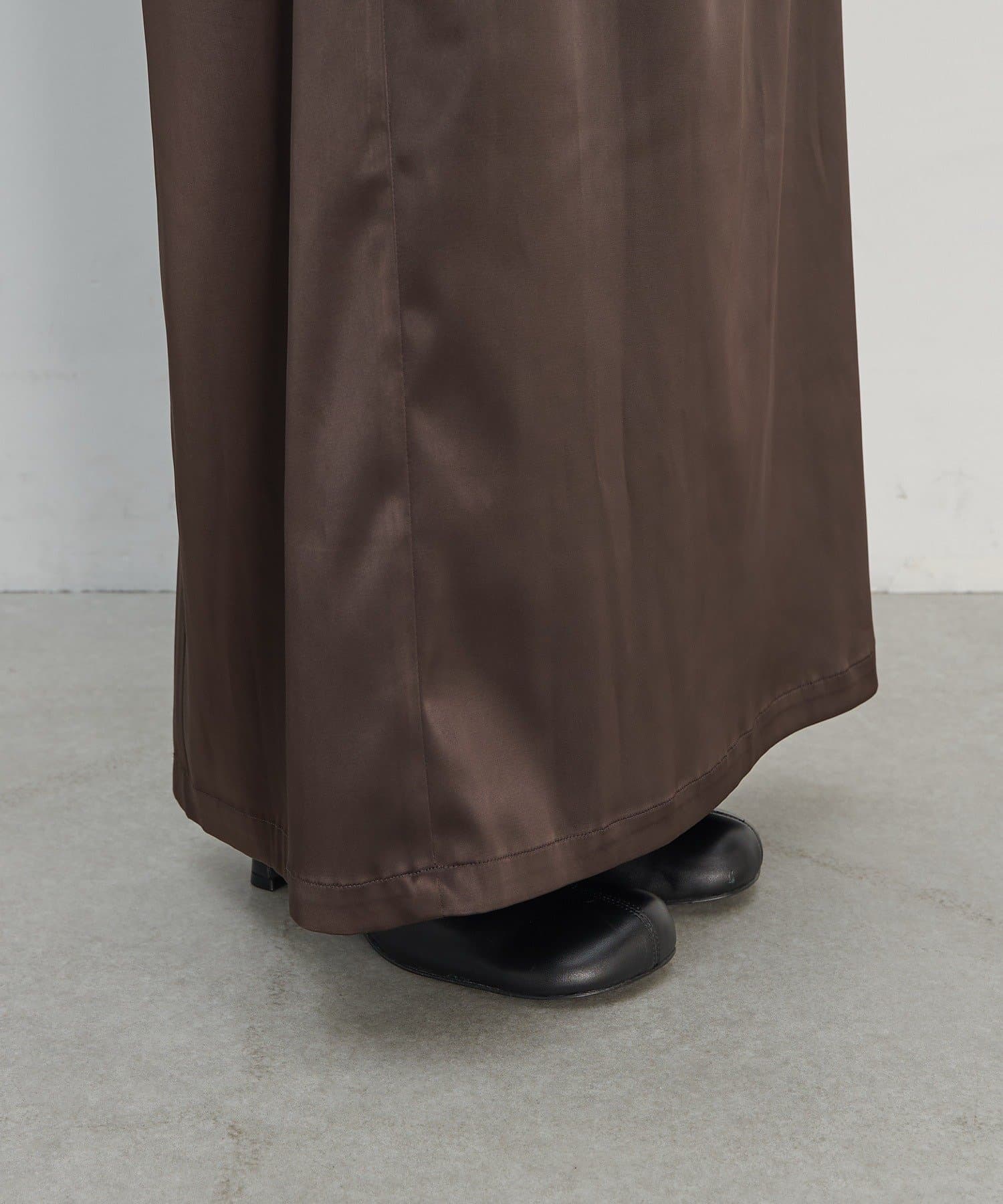 GALLARDAGALANTE(ガリャルダガランテ) 【楽ちん×上品見え】ストレッチサテンタイトスカート