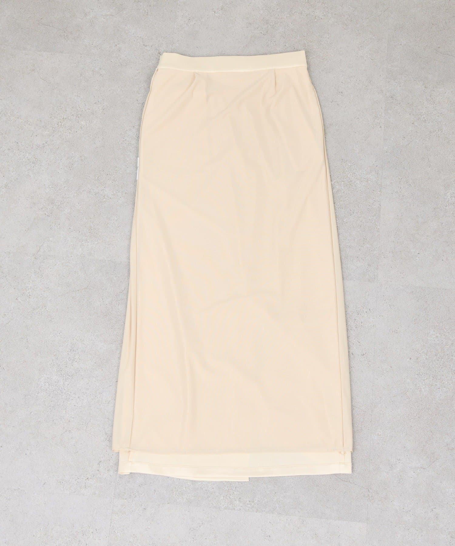 GALLARDAGALANTE(ガリャルダガランテ) 【楽ちん×上品見え】ストレッチサテンタイトスカート