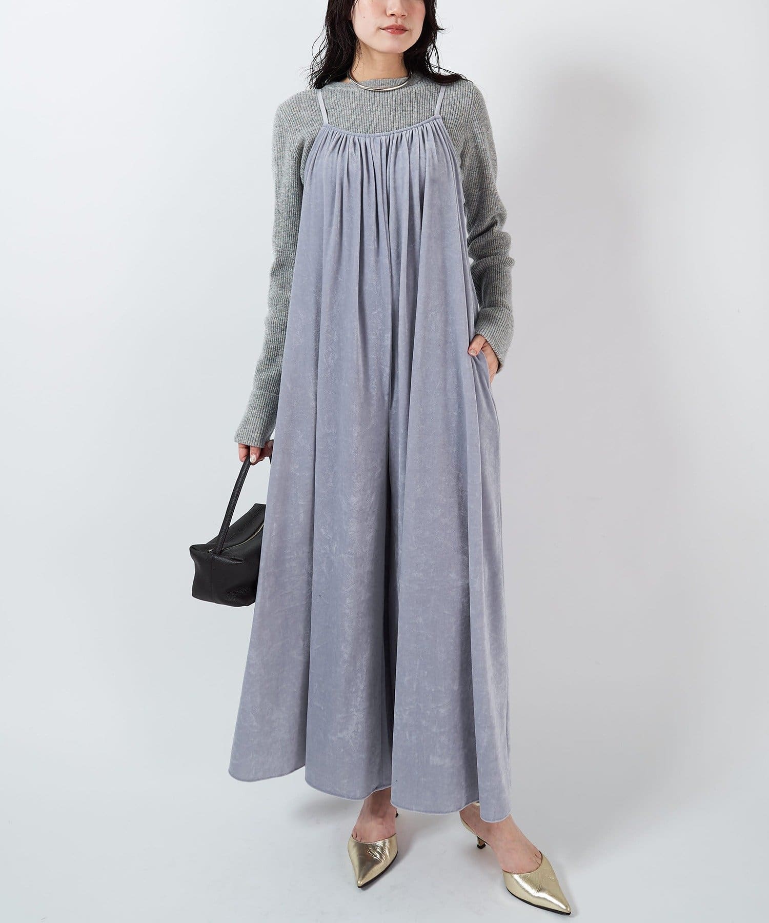 Drawing Numbers(ドローイングナンバーズ) ベロアギャザーコンビネゾン