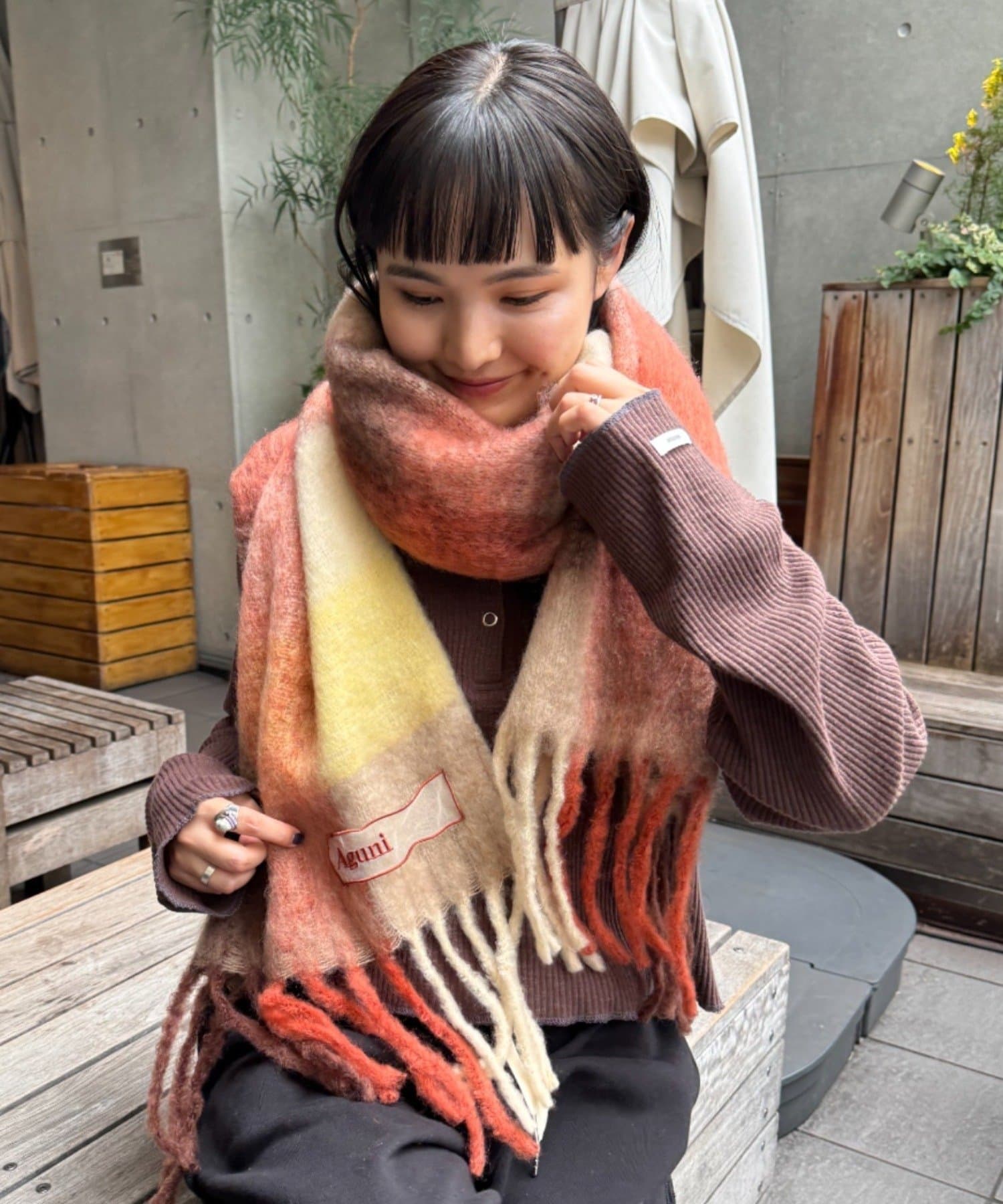 CIAOPANIC TYPY(チャオパニックティピー) 【Aguni】チェック柄マフラー