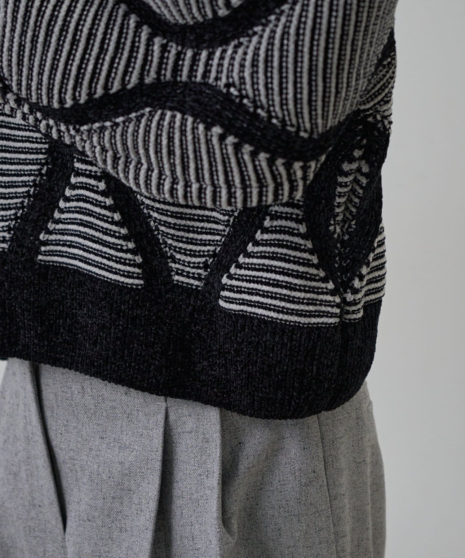 COLONY 2139(コロニー トゥーワンスリーナイン) ゴートジャガードショートプルオーバー