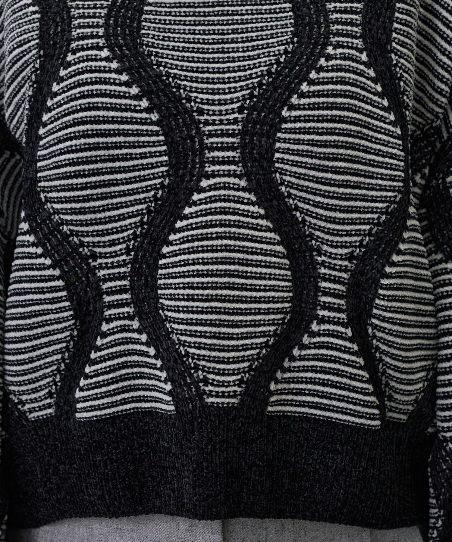 COLONY 2139(コロニー トゥーワンスリーナイン) ゴートジャガードショートプルオーバー