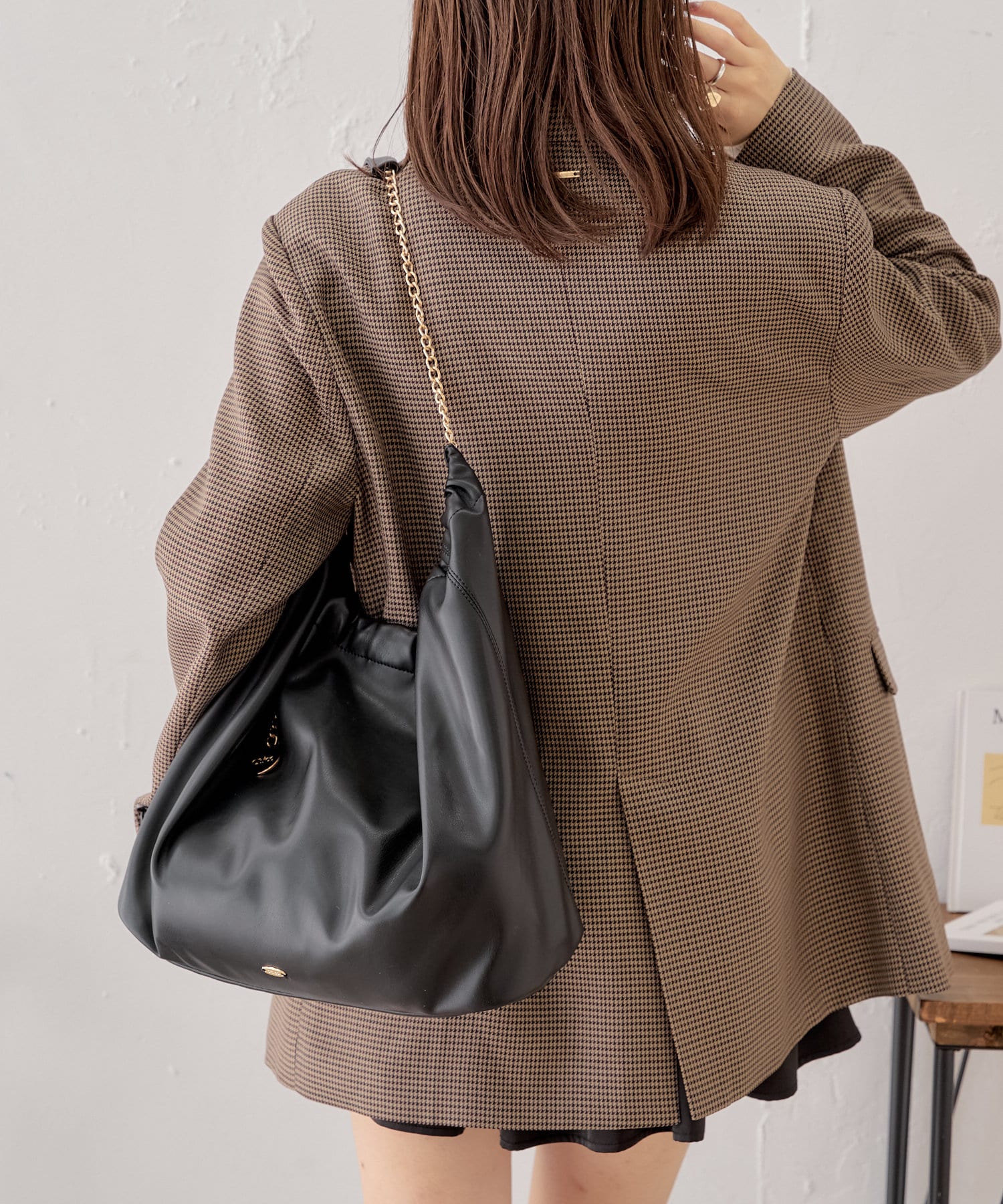 【2点おまとめ専用】ビッグチェーンバッグダークグリーン チェーンハンドルミニショルダー（ショルダーバッグ） | grove