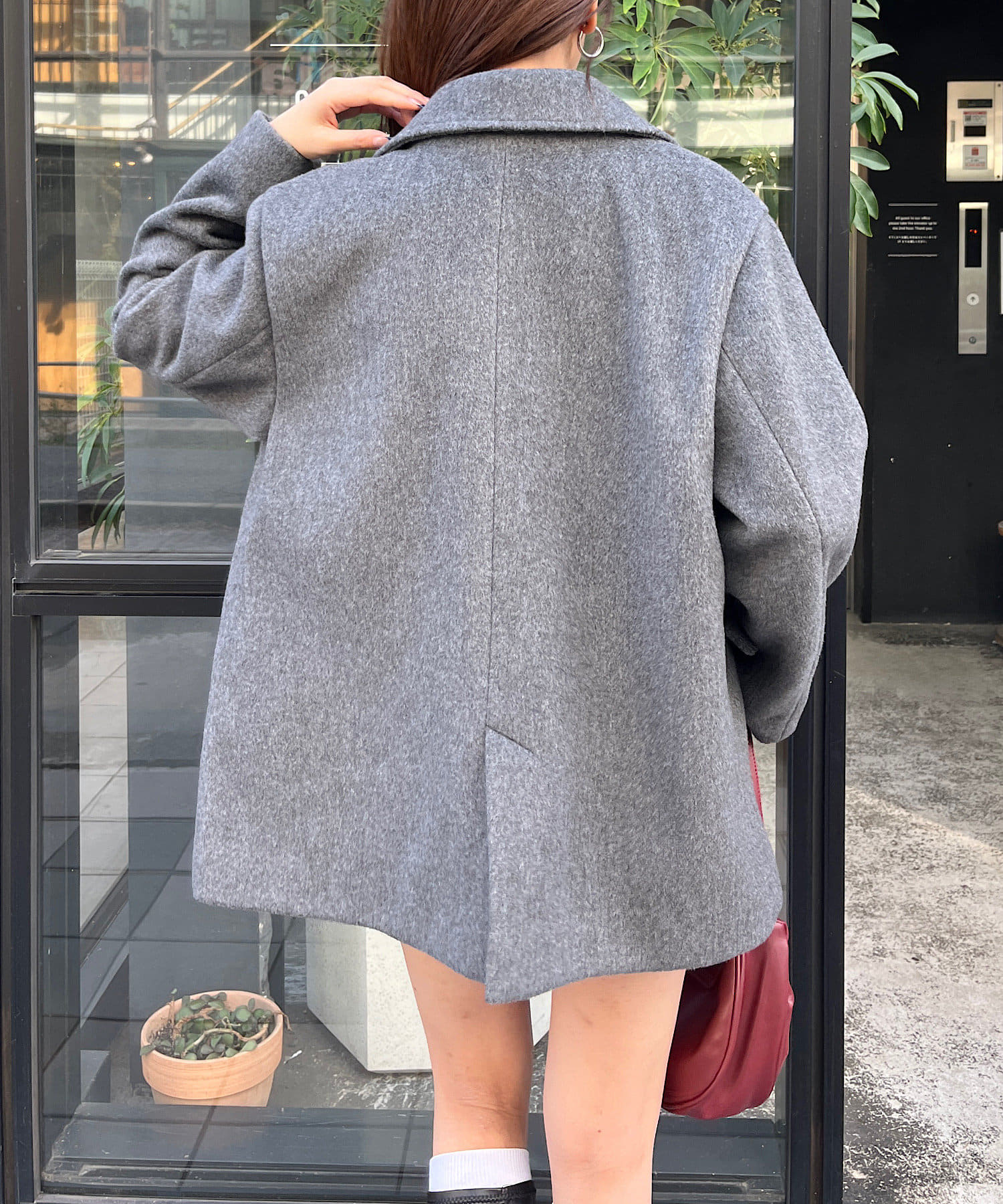 Chico】シャギーシングルルーズジャケット | OUTLET(アウトレット