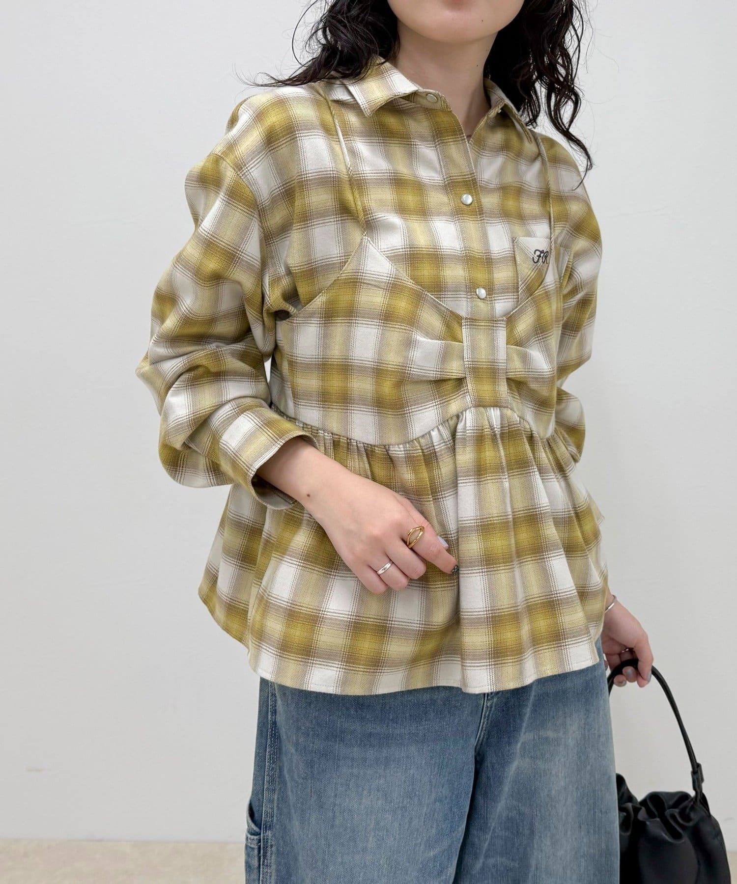 FREDY & GLOSTER(フレディ アンド グロスター) オンブレーチェックキャミビスチェ