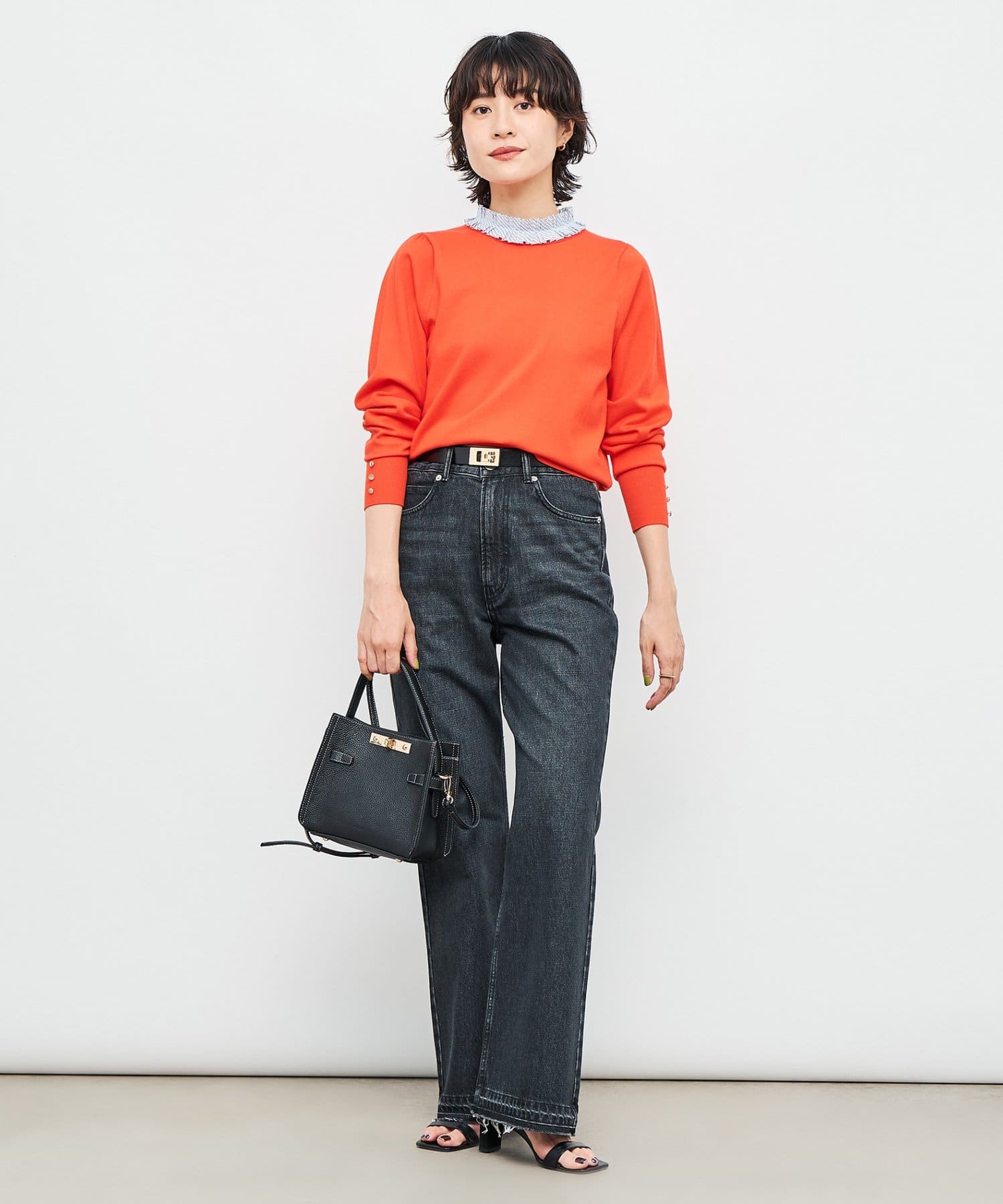 プリーツ衿取り外しプルオーバーニット | NOLLEY'S(ノーリーズ