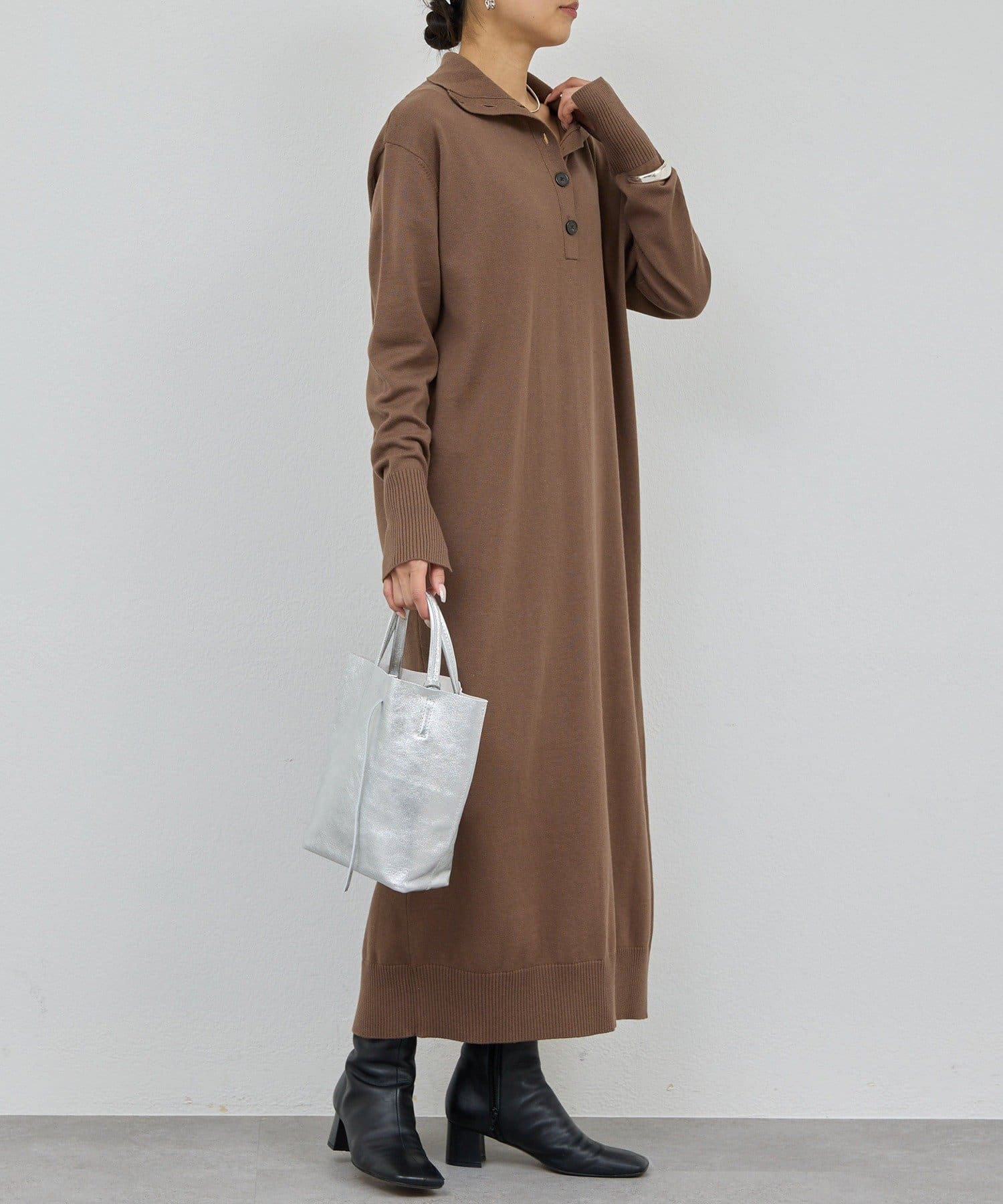 GALLARDAGALANTE(ガリャルダガランテ) 【11/19(水)10:30～新色MOCA／新サイズ0予約開始】【2way】 ニットタートルワンピース