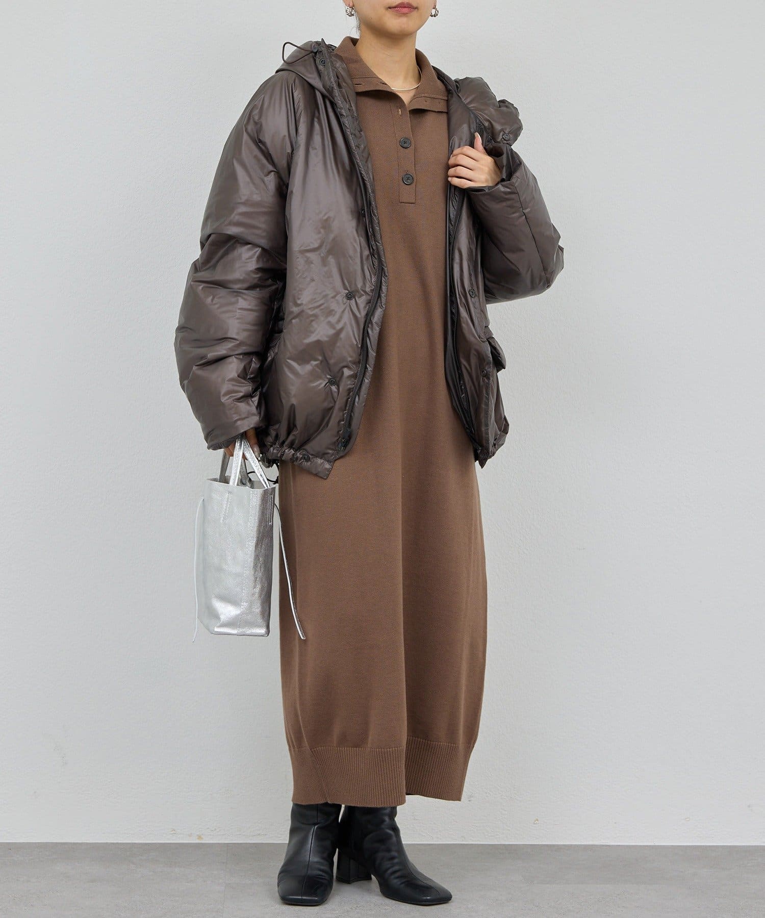 GALLARDAGALANTE(ガリャルダガランテ) 【11/19(水)10:30～新色MOCA／新サイズ0予約開始】【2way】 ニットタートルワンピース