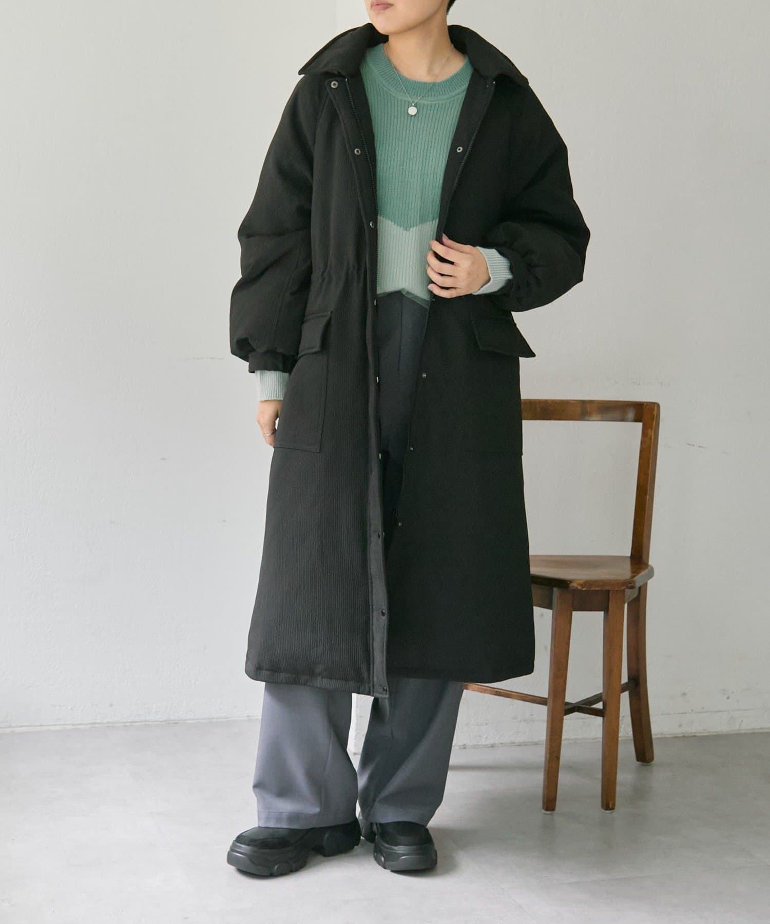 ear PAPILLONNER(イア パピヨネ) 《シルエットチェンジ可/フード取り外し可/WEB限定カラーあり》西川リサイクルダウンロング【SUM1 STYLE(スミスタイル)】