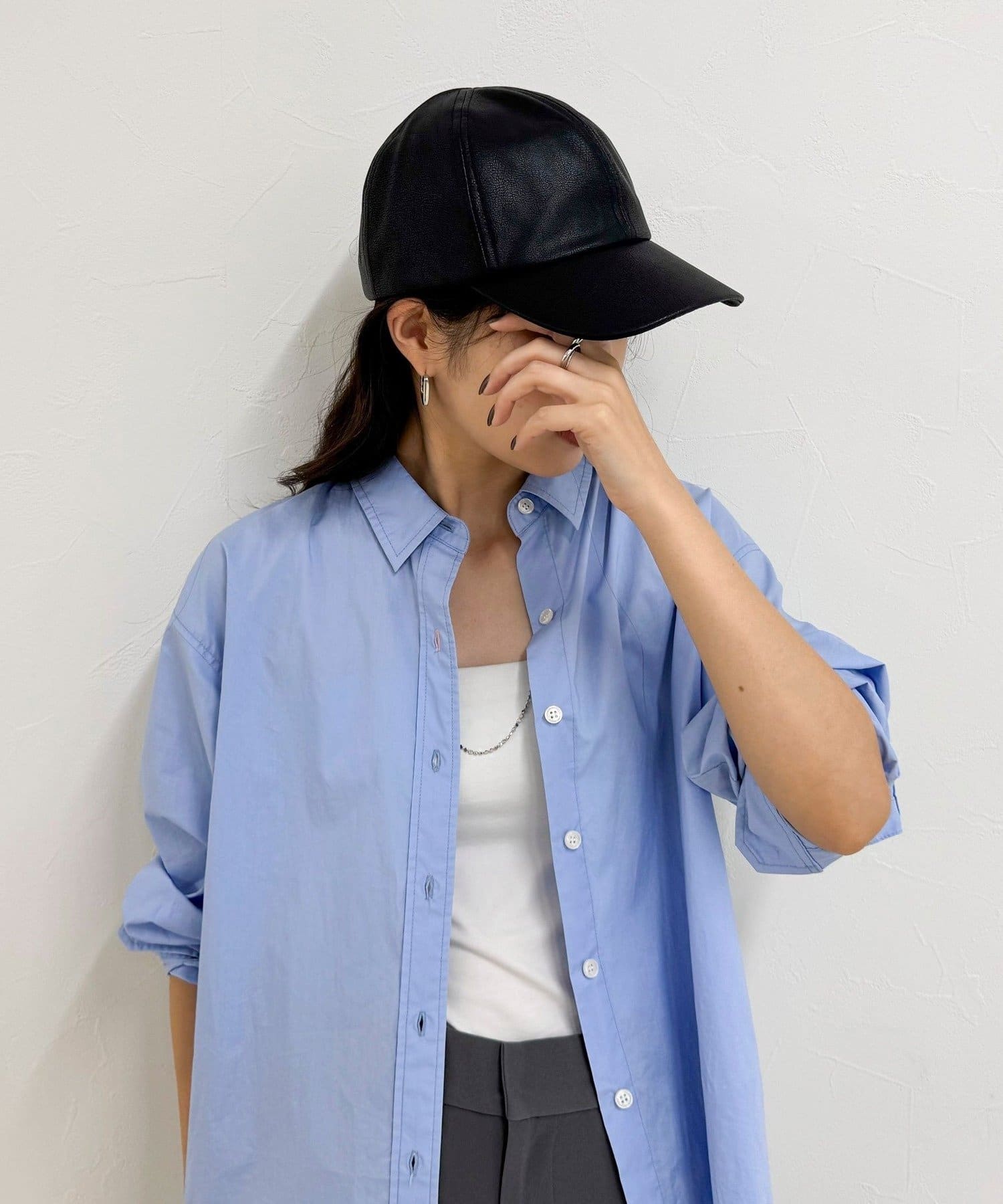 FREDY & GLOSTER(フレディ アンド グロスター) フェイクレザーキャップ