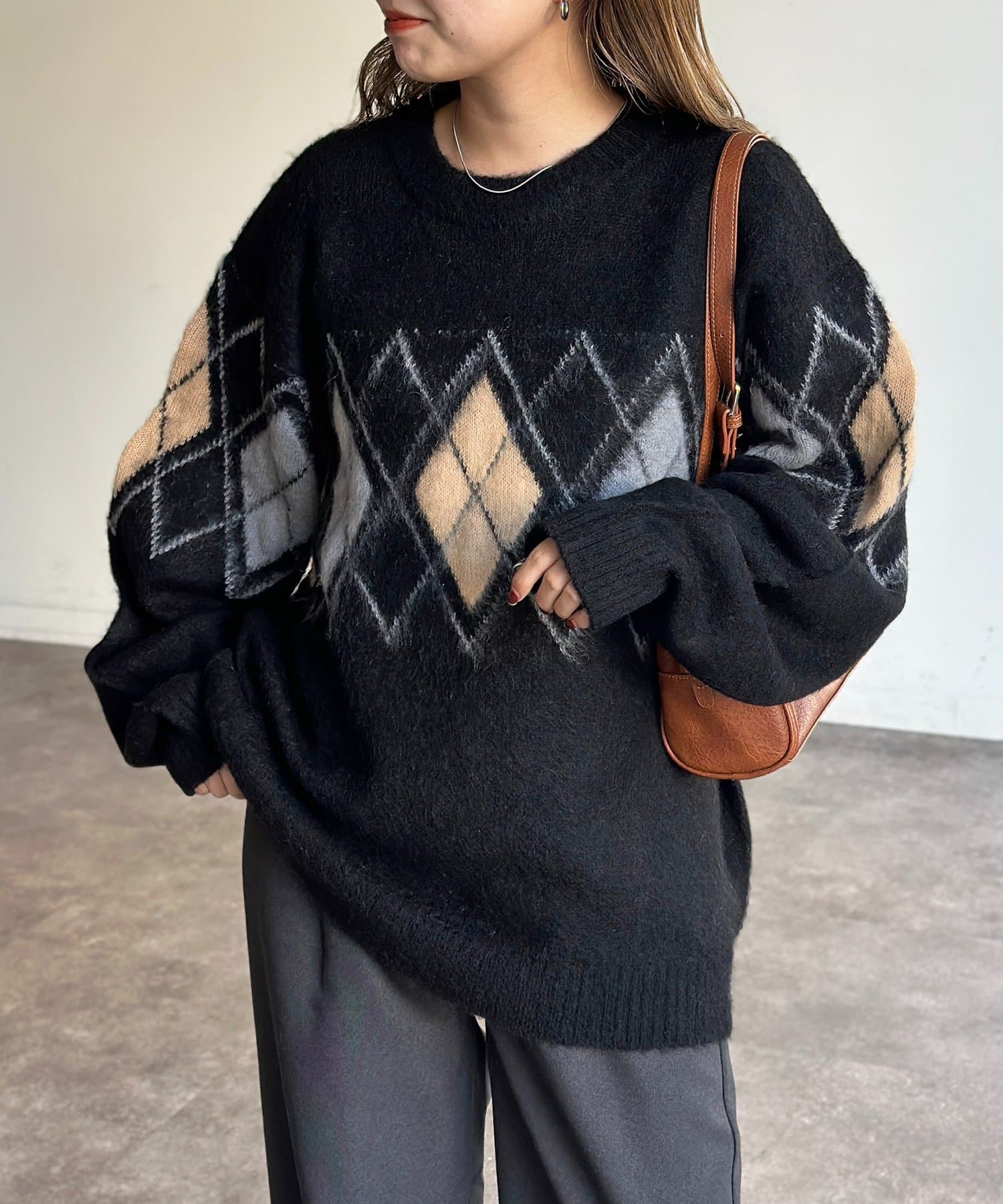 CPCM(シーピーシーエム) モヘア混シャギーニット