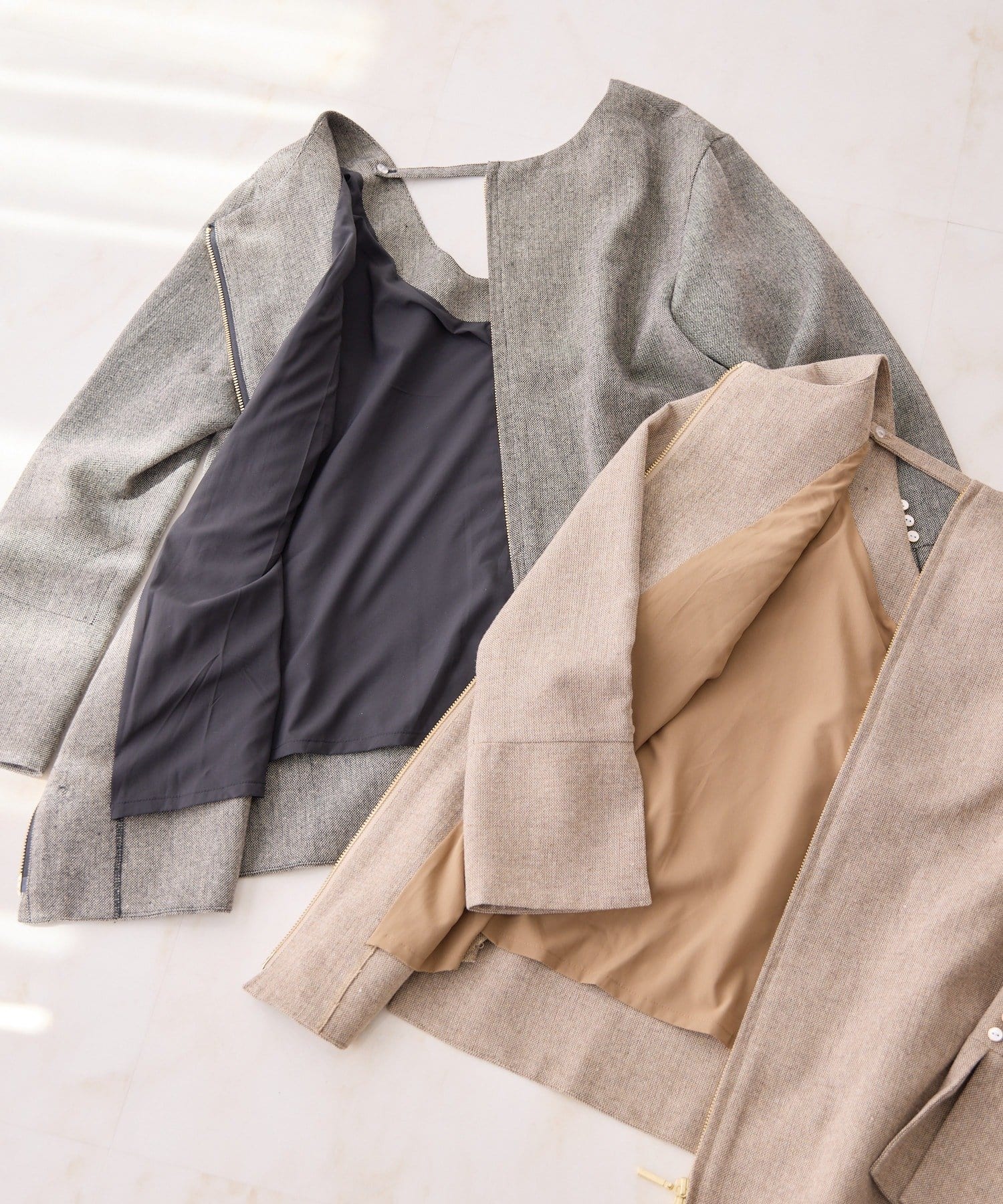 gemeil(ジェムイル) 2WAYダブルジップジャケット(IF-329)