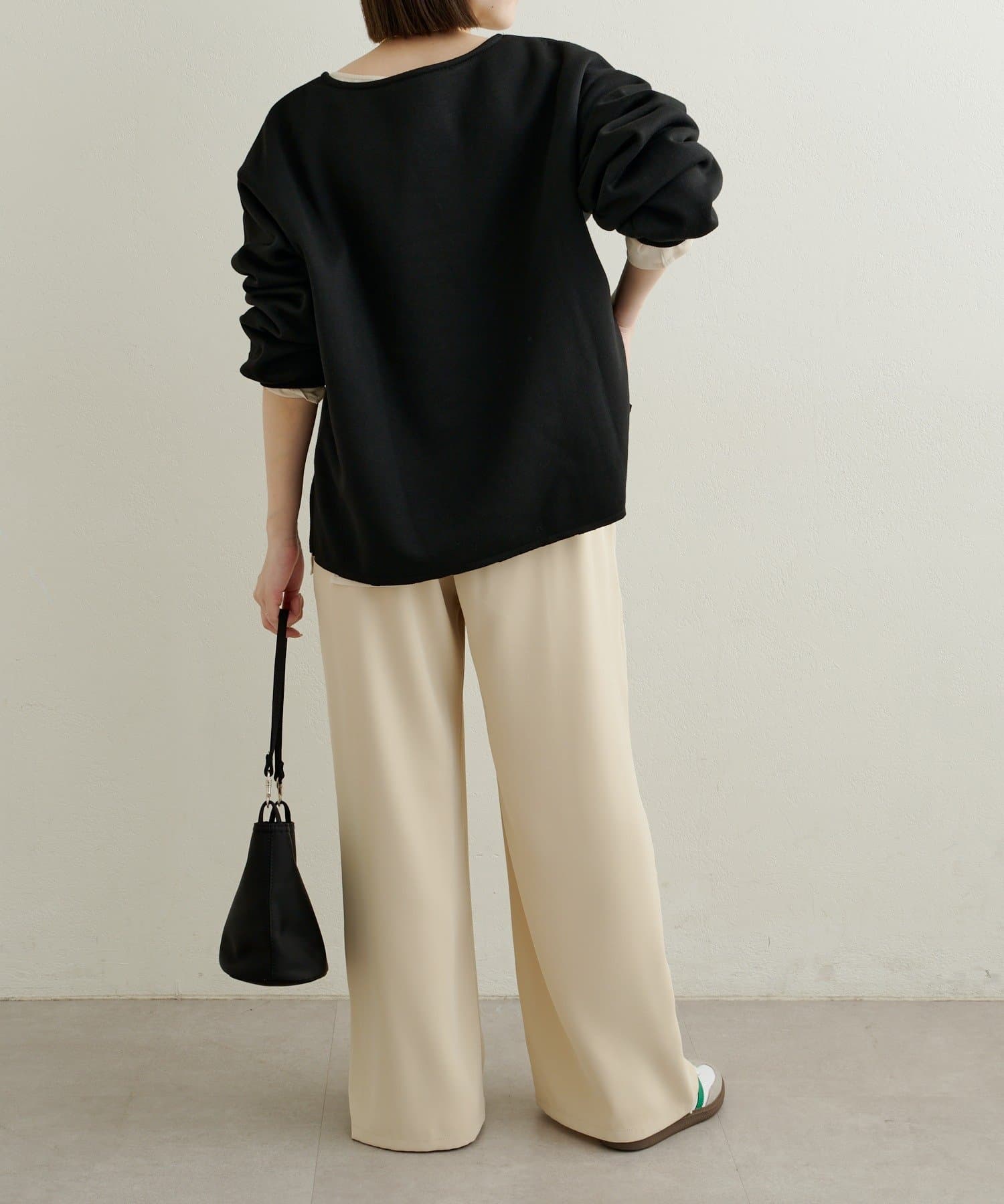 Omekashi(オメカシ) 【低身長サイズあり/6色展開】【新色追加/ベージュ】トロミイージーパンツ