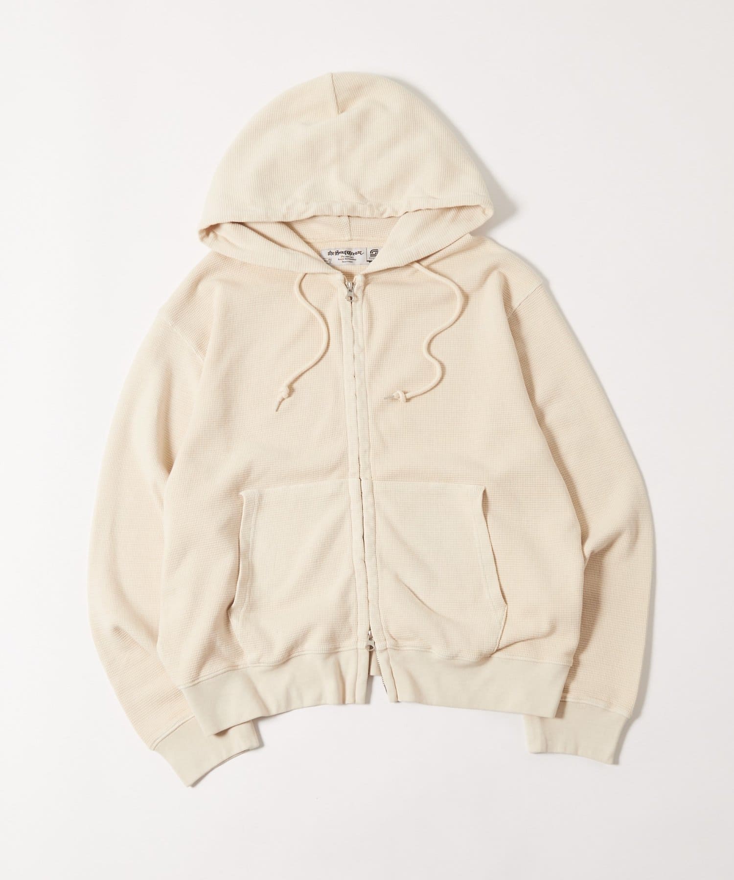 WHO’S WHO gallery(フーズフーギャラリー) Sourcream ワッフルFADEジップパーカー