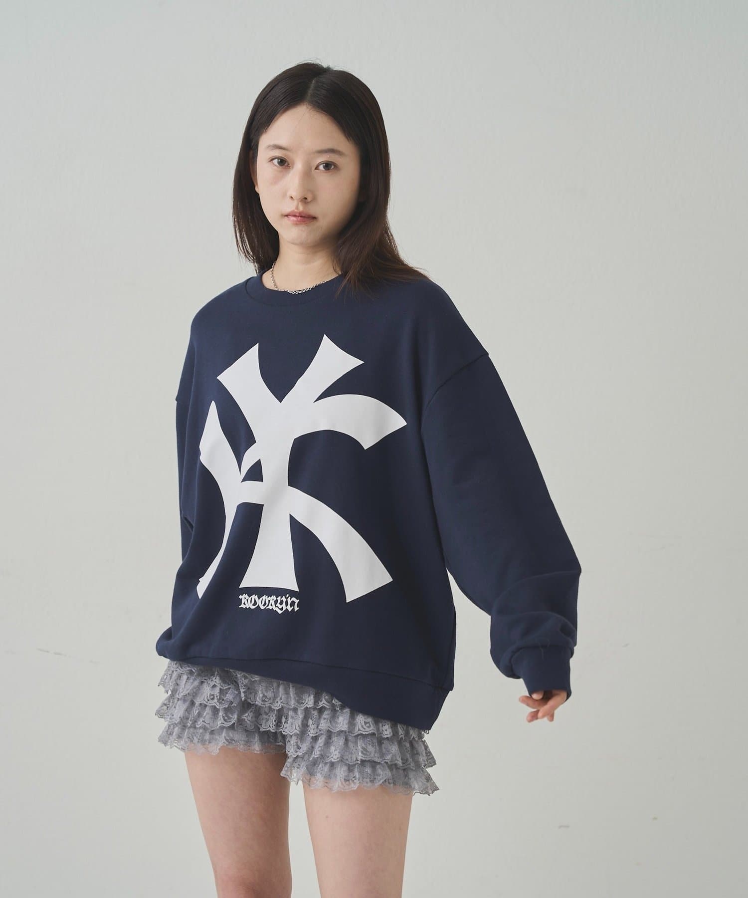 ky出品 JEANASIS（ジーナシス）の「スウェットワイドジョガーパンツ