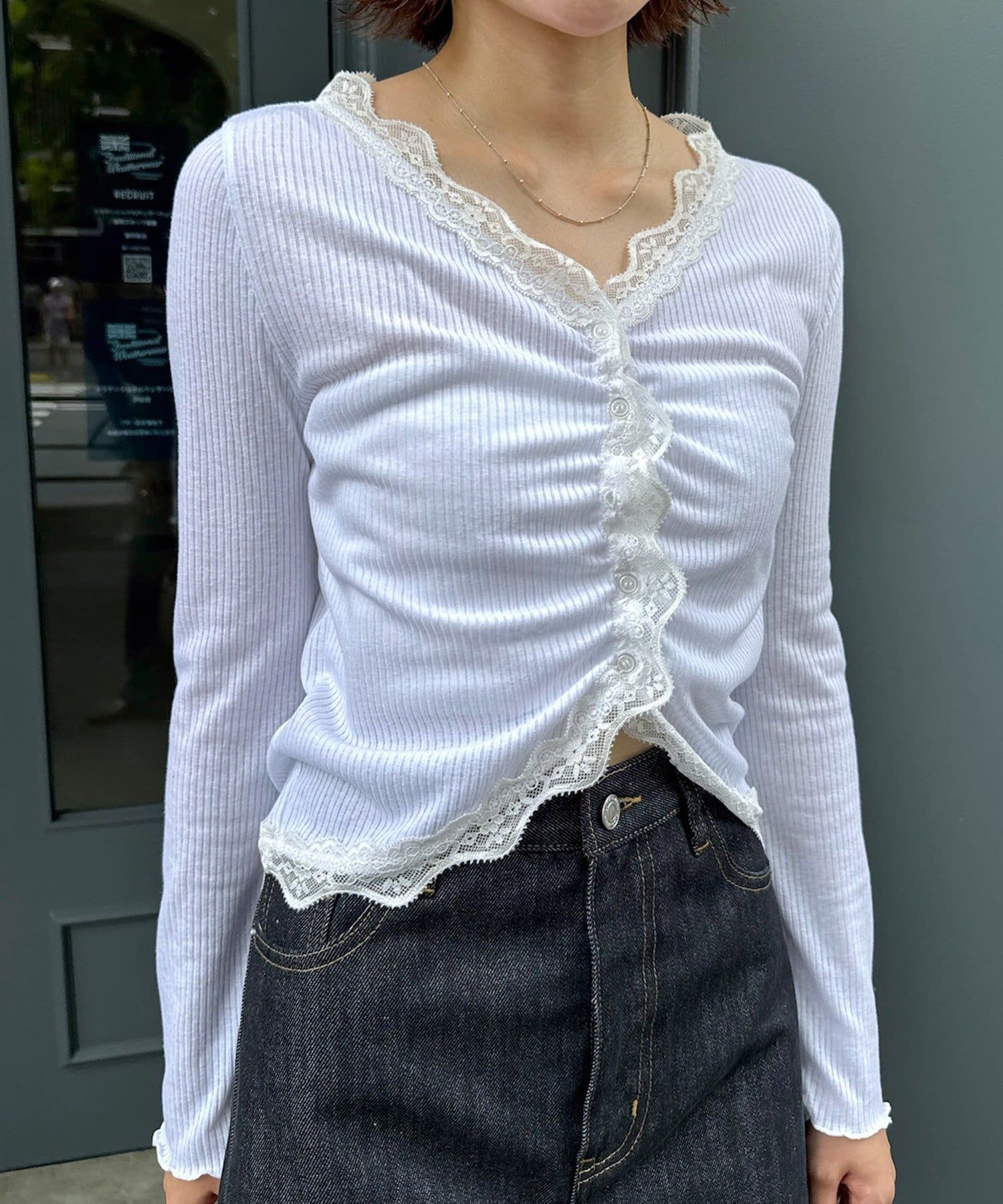 その他 mell* Stretch Straight Cut Jeans