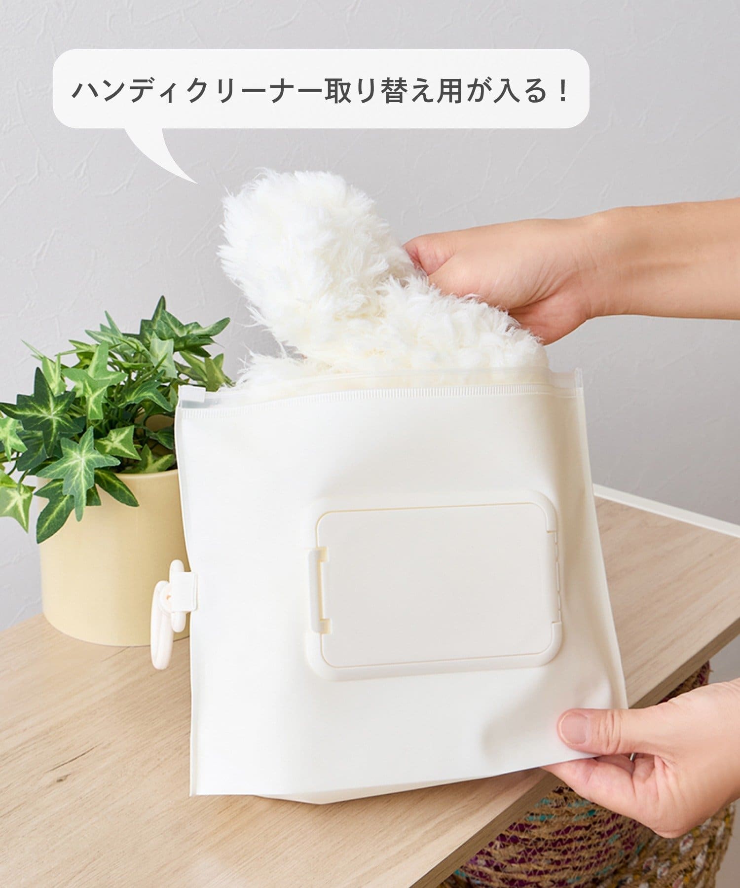 3COINS(スリーコインズ) ハンディクリーナー替え収納