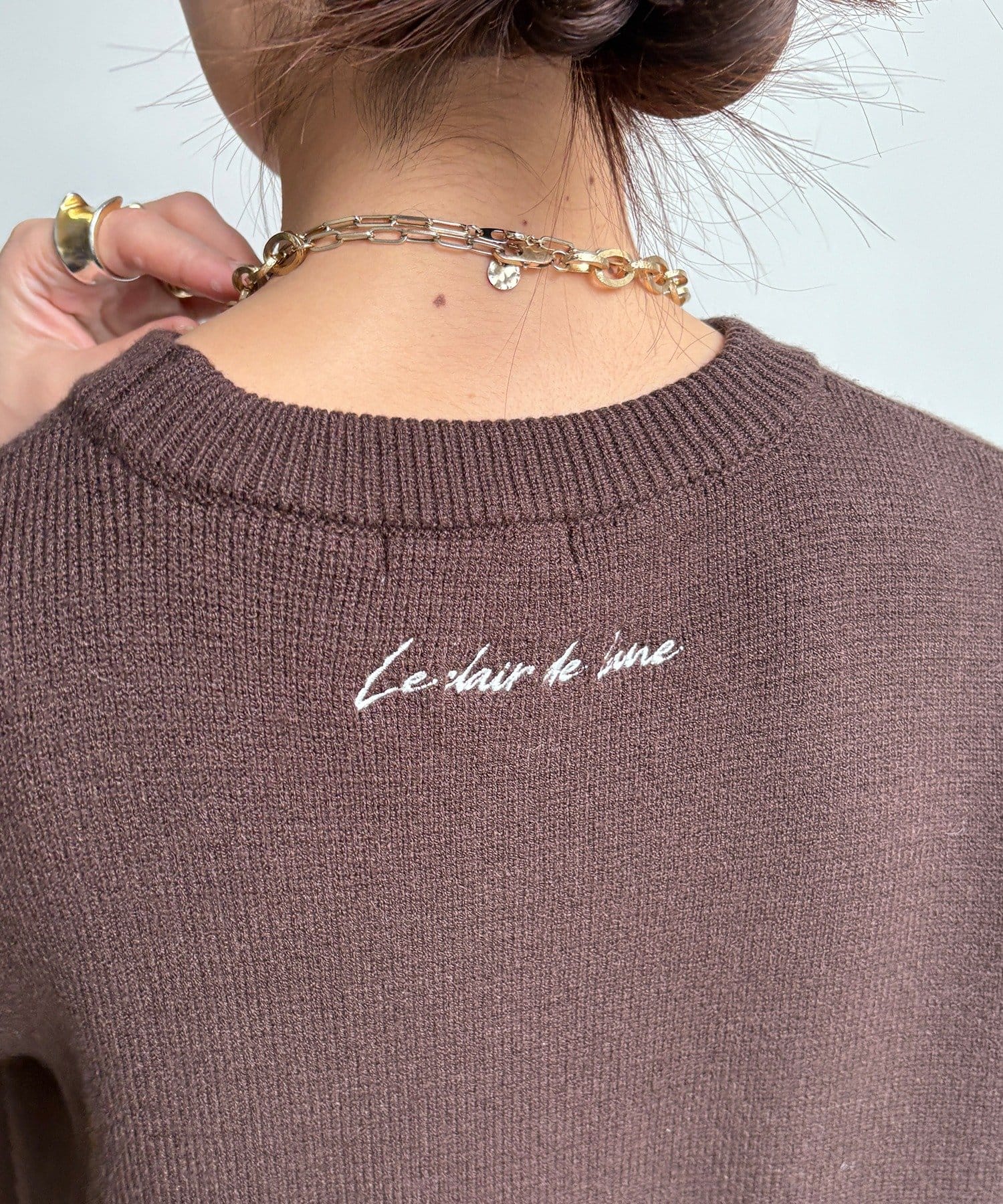 DOUDOU(ドゥドゥ) 【完売カラー再追加！/新色追加/WEB限定】フェザーロゴニット