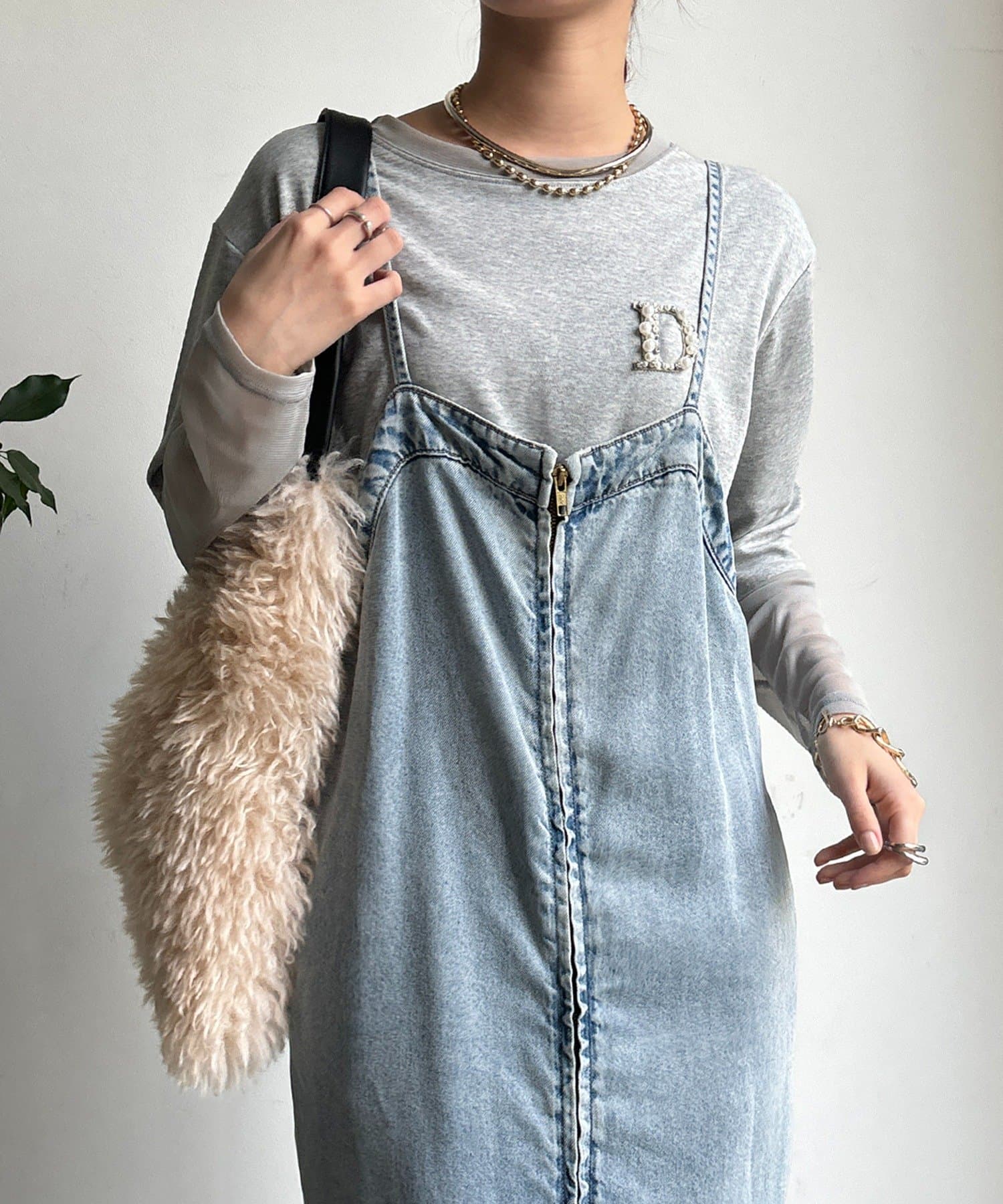 DOUDOU(ドゥドゥ) DビジューロンTEE