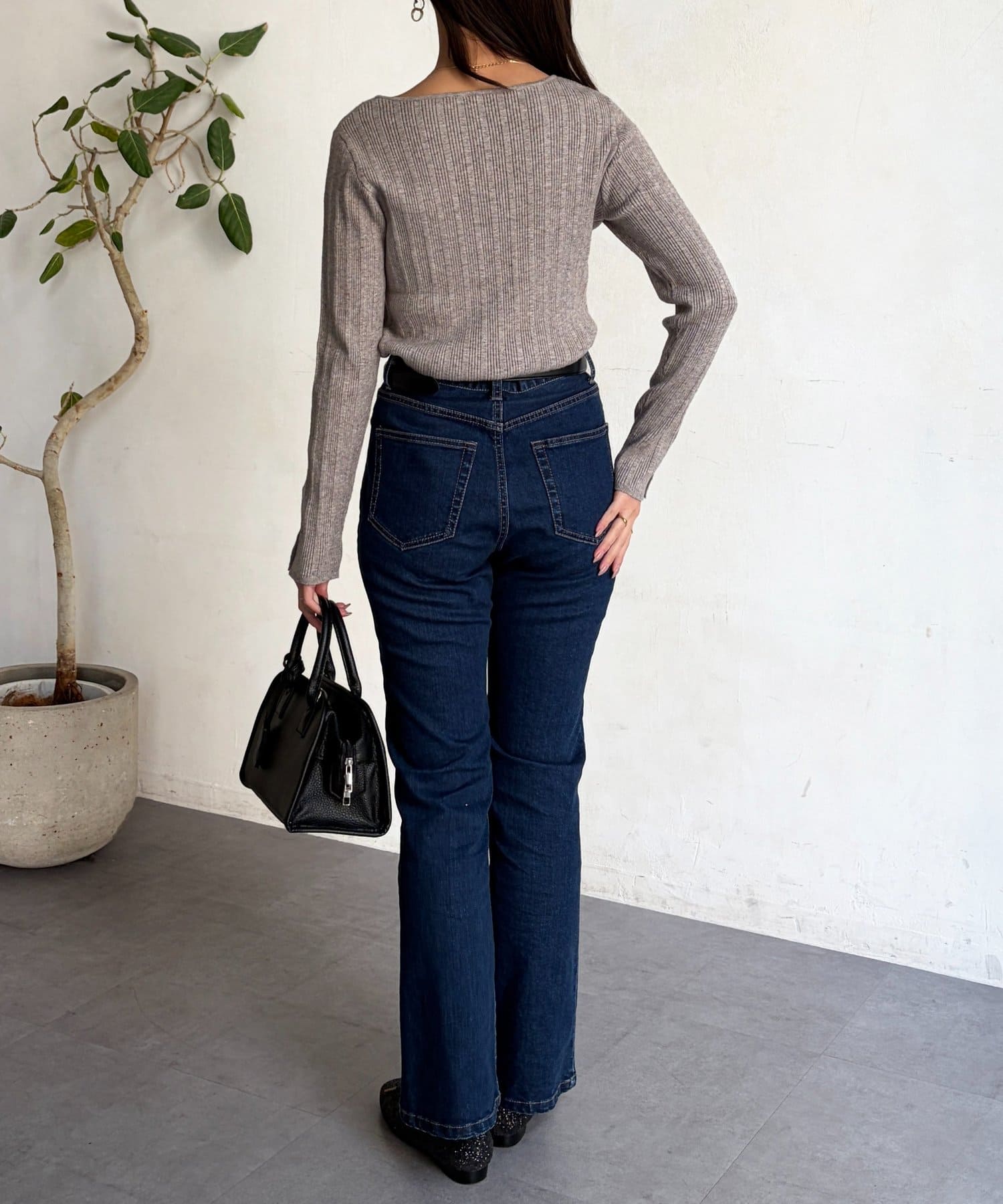 Chez toi(シェトワ) アシメスクエアニット