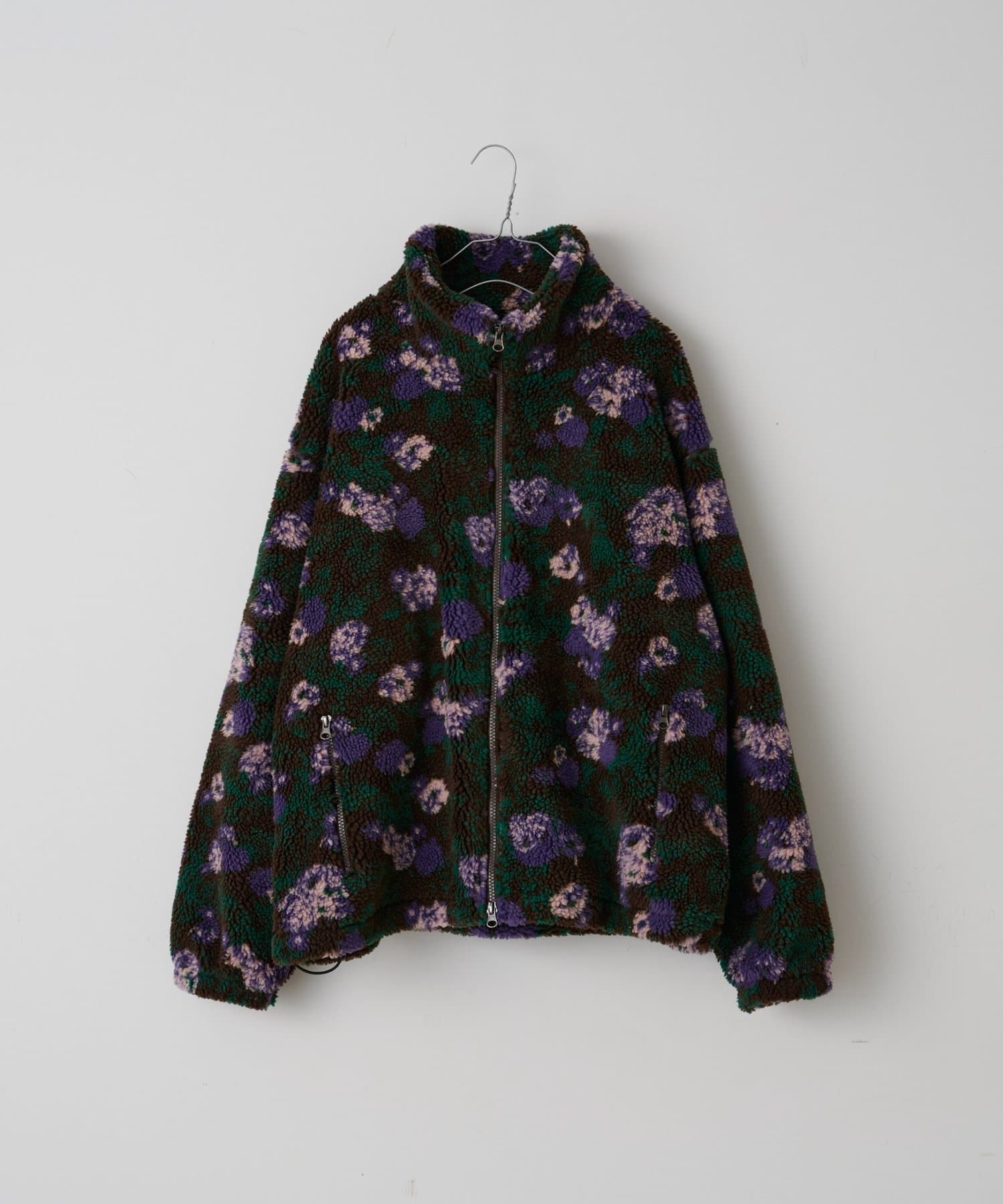 Kastane(カスタネ) 【WHIMSIC】レトロフローラルパターンボアジャケット