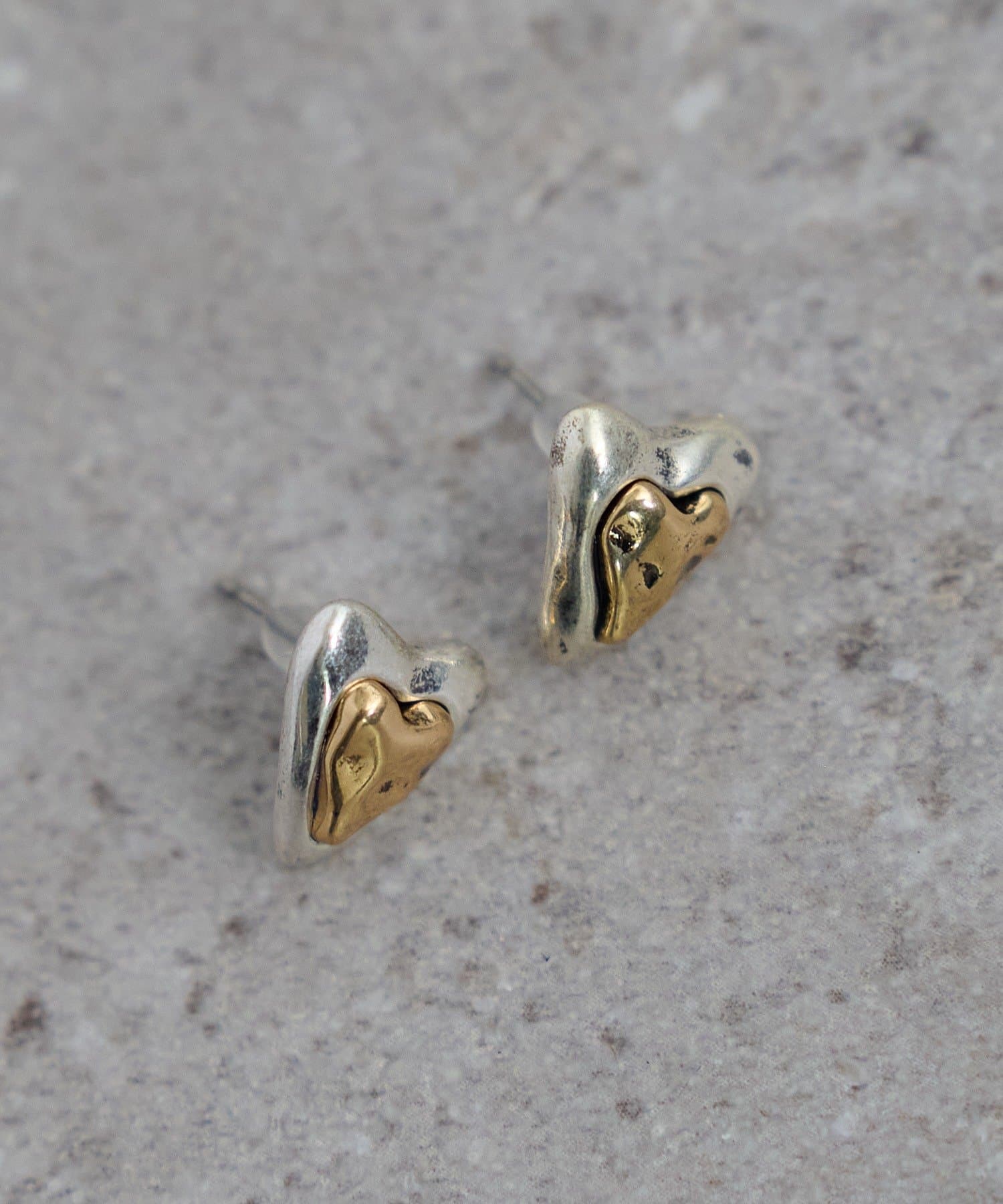 DISCOAT(ディスコート) 【GOLDY】ヴィンテージライクハートピアス