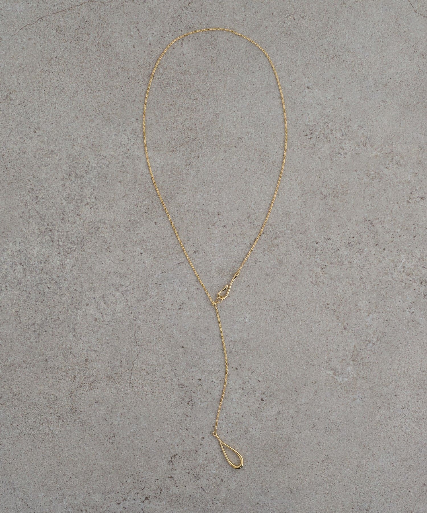 DISCOAT(ディスコート) 【GOLDY】Y字フックドロップロングネックレス