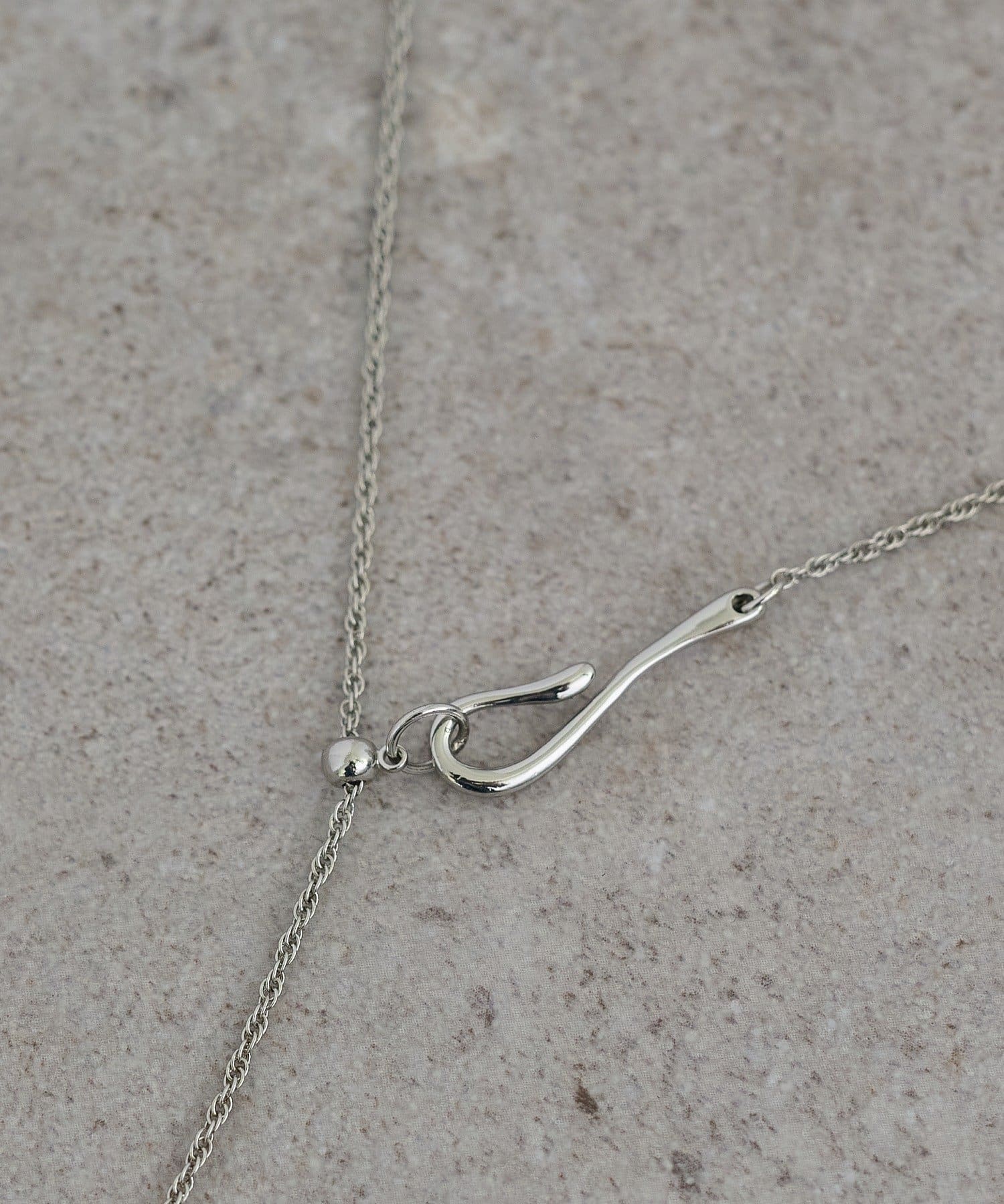 DISCOAT(ディスコート) 【GOLDY】Y字フックドロップロングネックレス