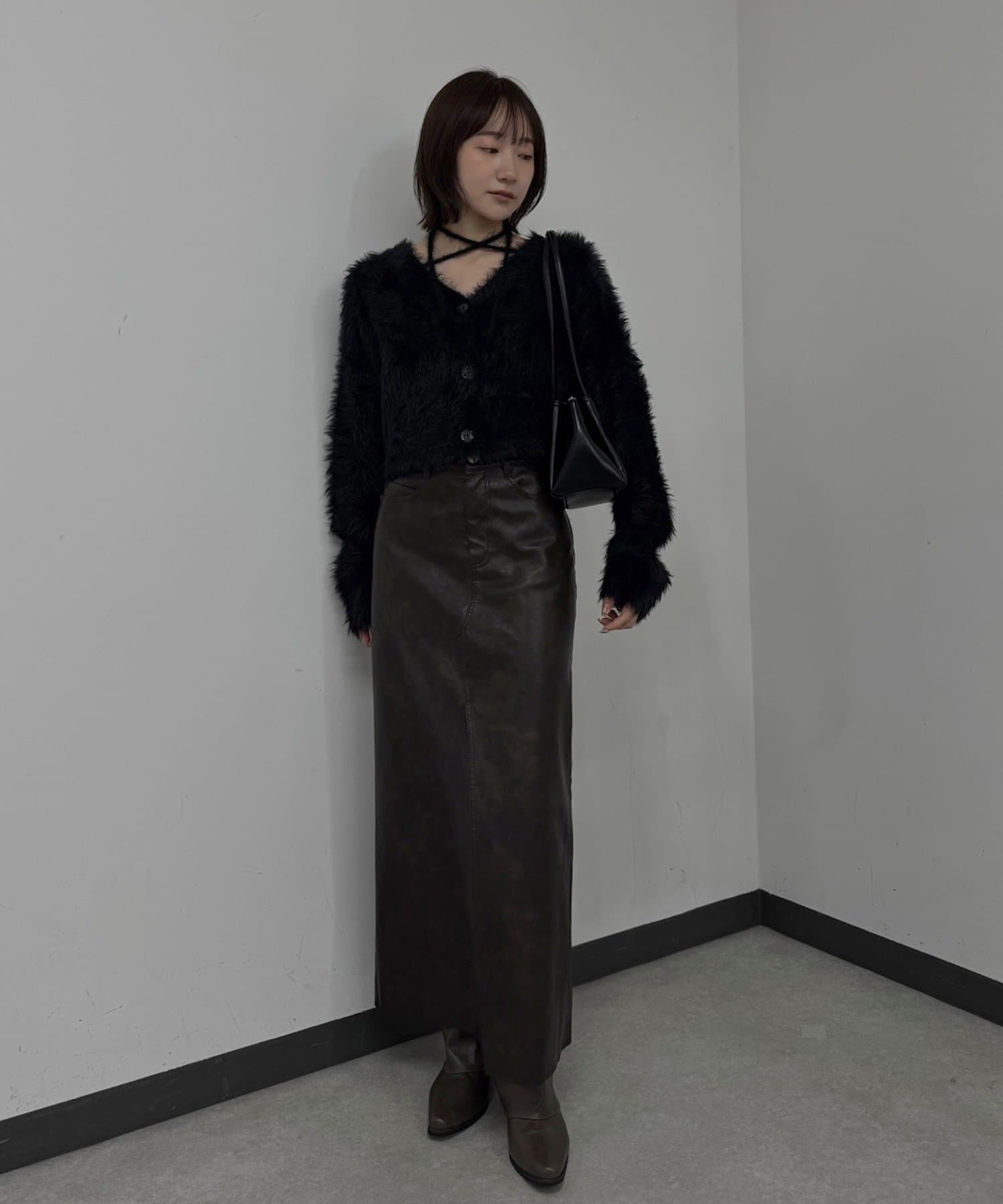 mline(エムライン) [mline]シャギーチョーカーカーディガン