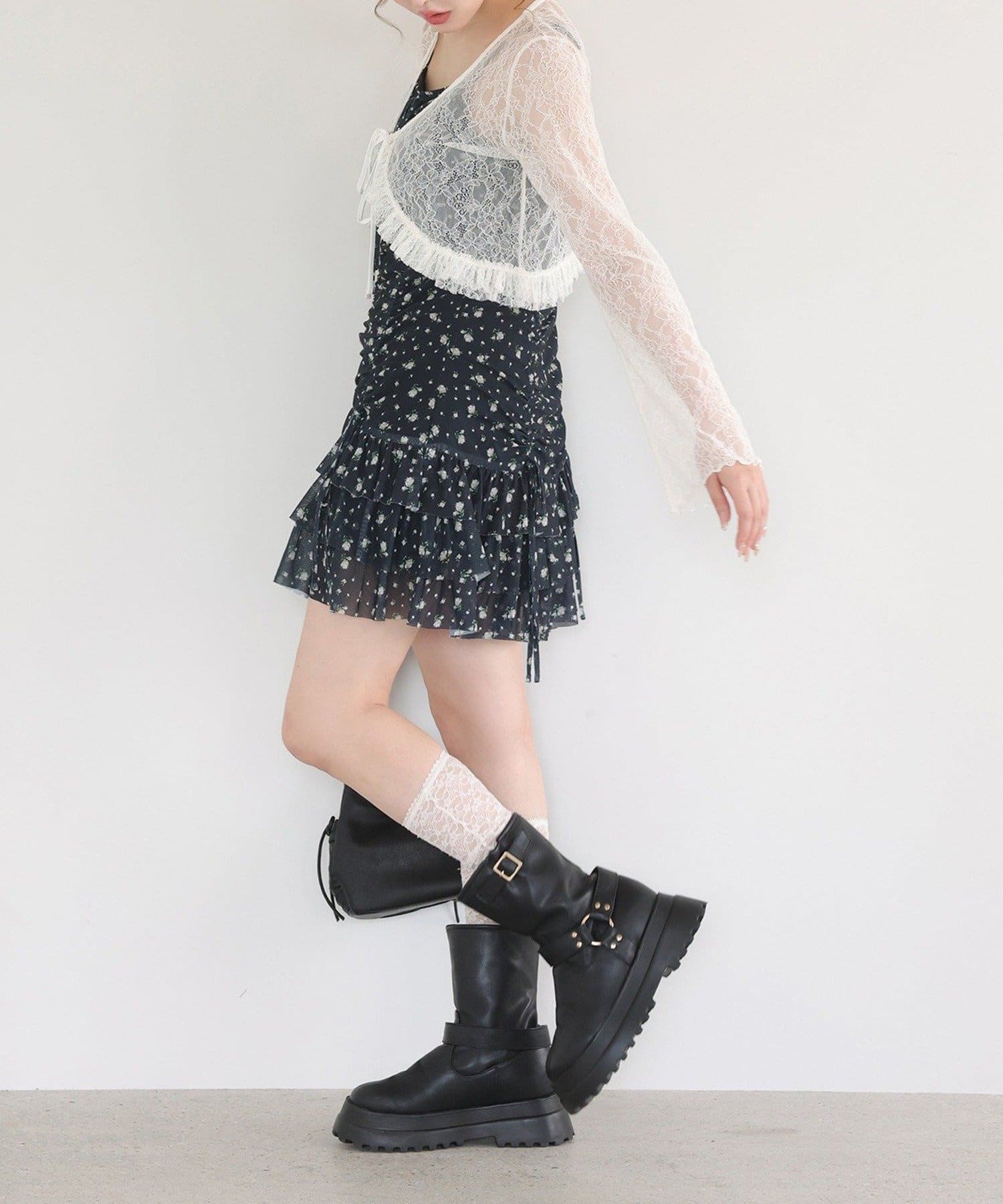 NICE CLAUP / OLIVE des OLIVE OUTLET(ナイスクラップ  / オリーブ デ オリーブ アウトレット) 【one after another】ドロストチュニック