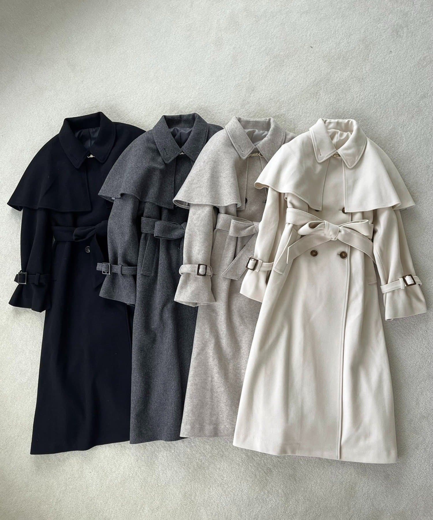 one after another NICE CLAUP(ワンアフターアナザー ナイスクラップ) 【リバイバル/WEB限定】ケープ付きマルチウェイコート