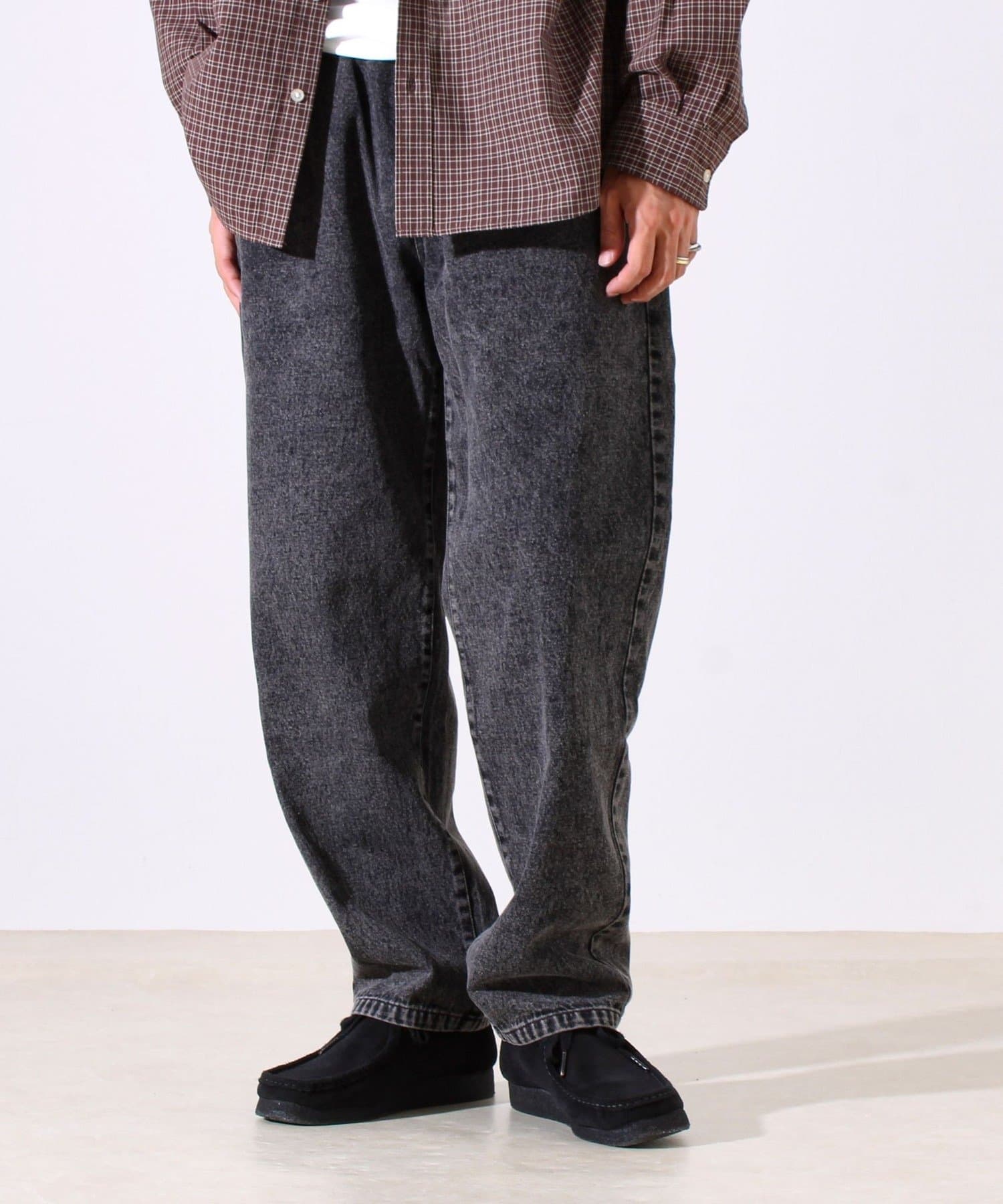 FREDY & GLOSTER(フレディ アンド グロスター) 【シーズンレス/UNISEX】ケミカルウォッシュ ワイドデニムイージーパンツ