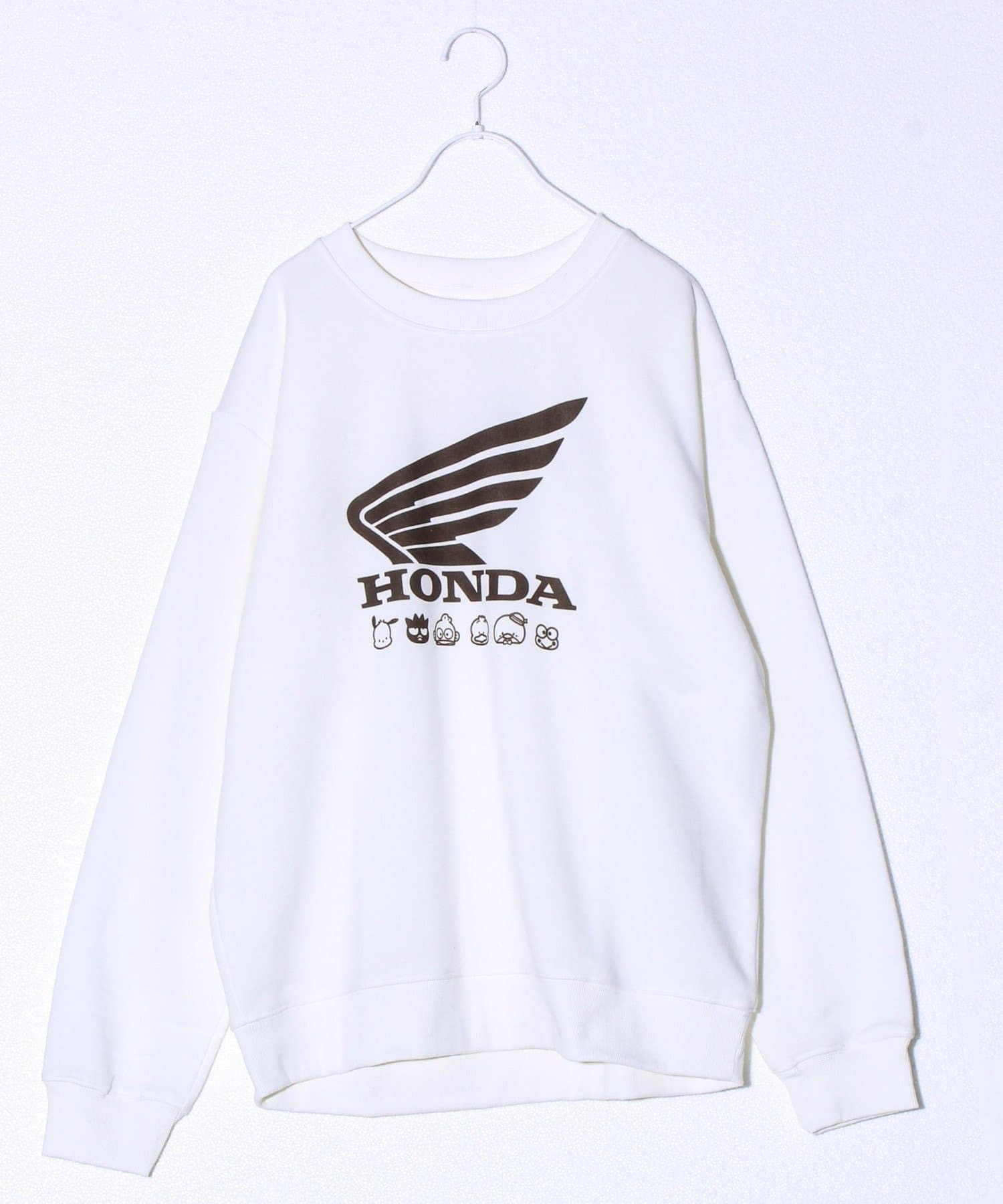 FREDY & GLOSTER(フレディ アンド グロスター) 【ホンダ×はぴだんぶい】UNISEX ウィング＆サークルカブ 裏起毛スウェット