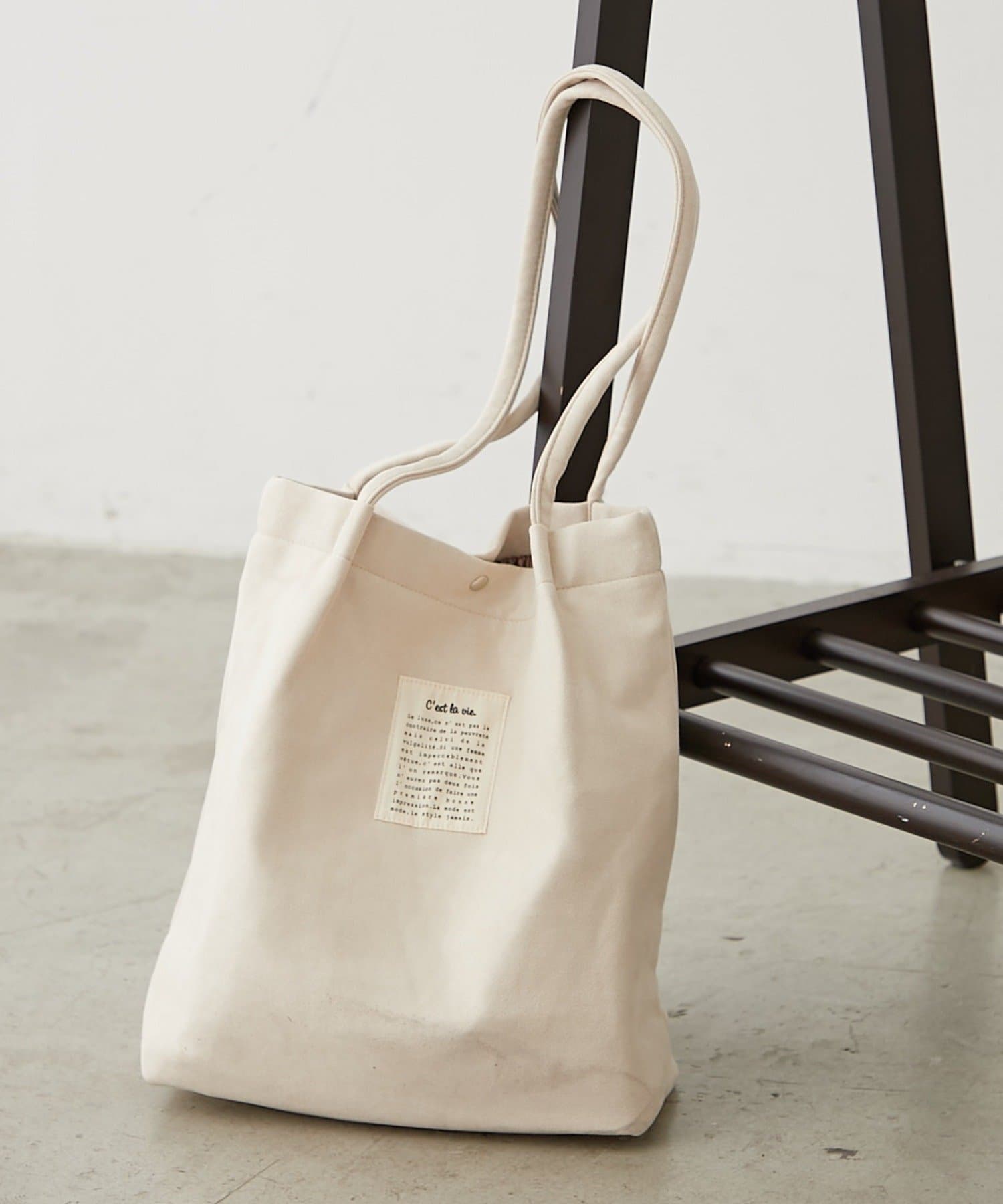 NICE CLAUP / OLIVE des OLIVE OUTLET(ナイスクラップ  / オリーブ デ オリーブ アウトレット) 【RMAF】フェイクスエードハンドルタックトート