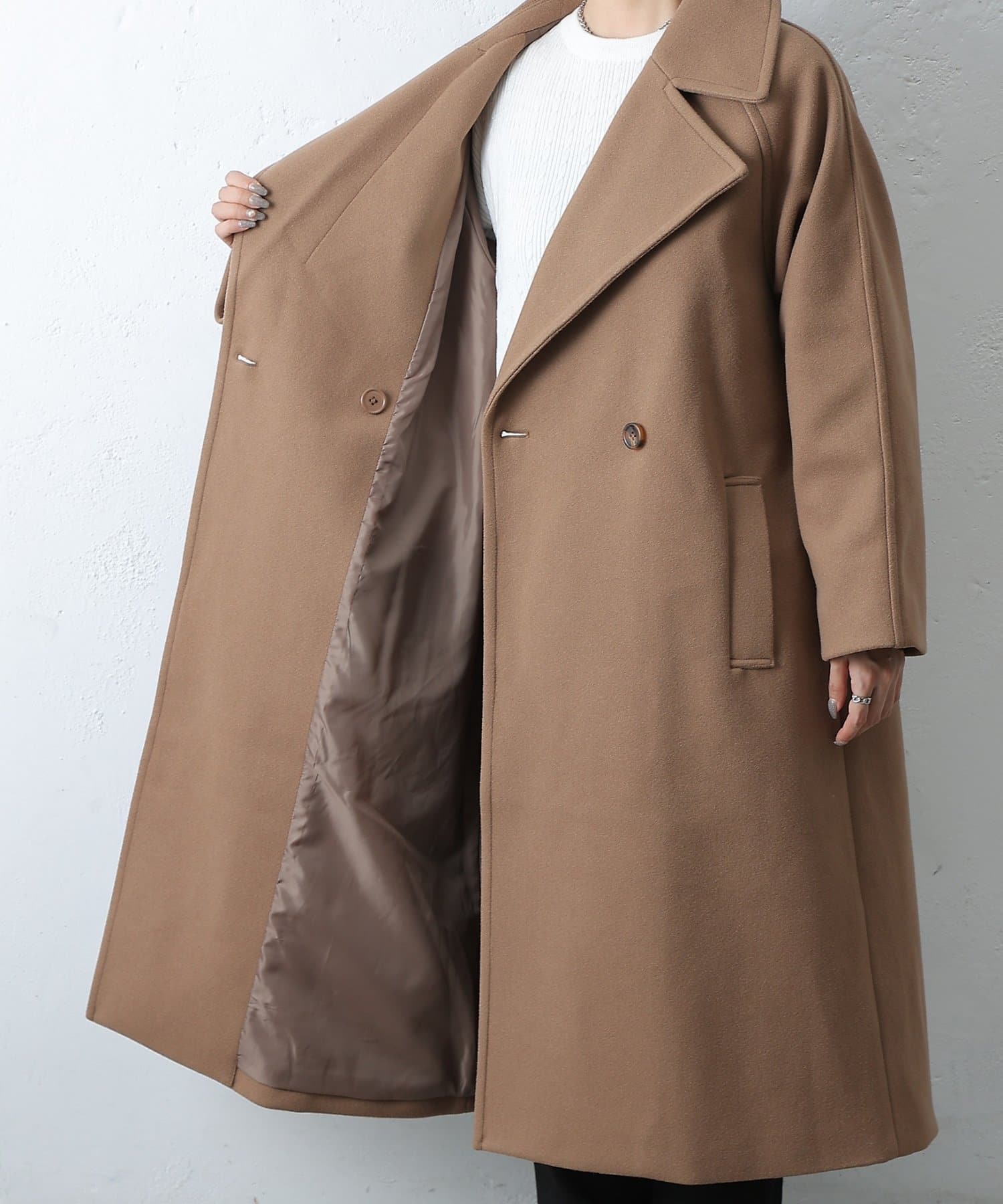 COLONY 2139(コロニー トゥーワンスリーナイン) テックウールラグランスリーブロングコート