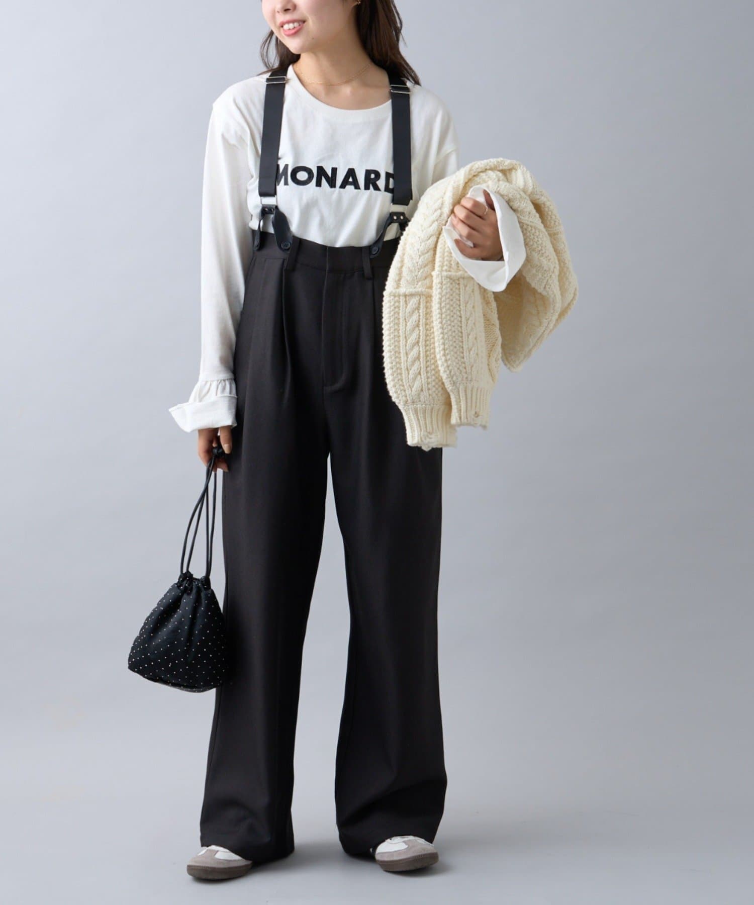 CIAOPANIC TYPY(チャオパニックティピー) 【WEB限定】【WILLOW】サスペンダー付きスラックス