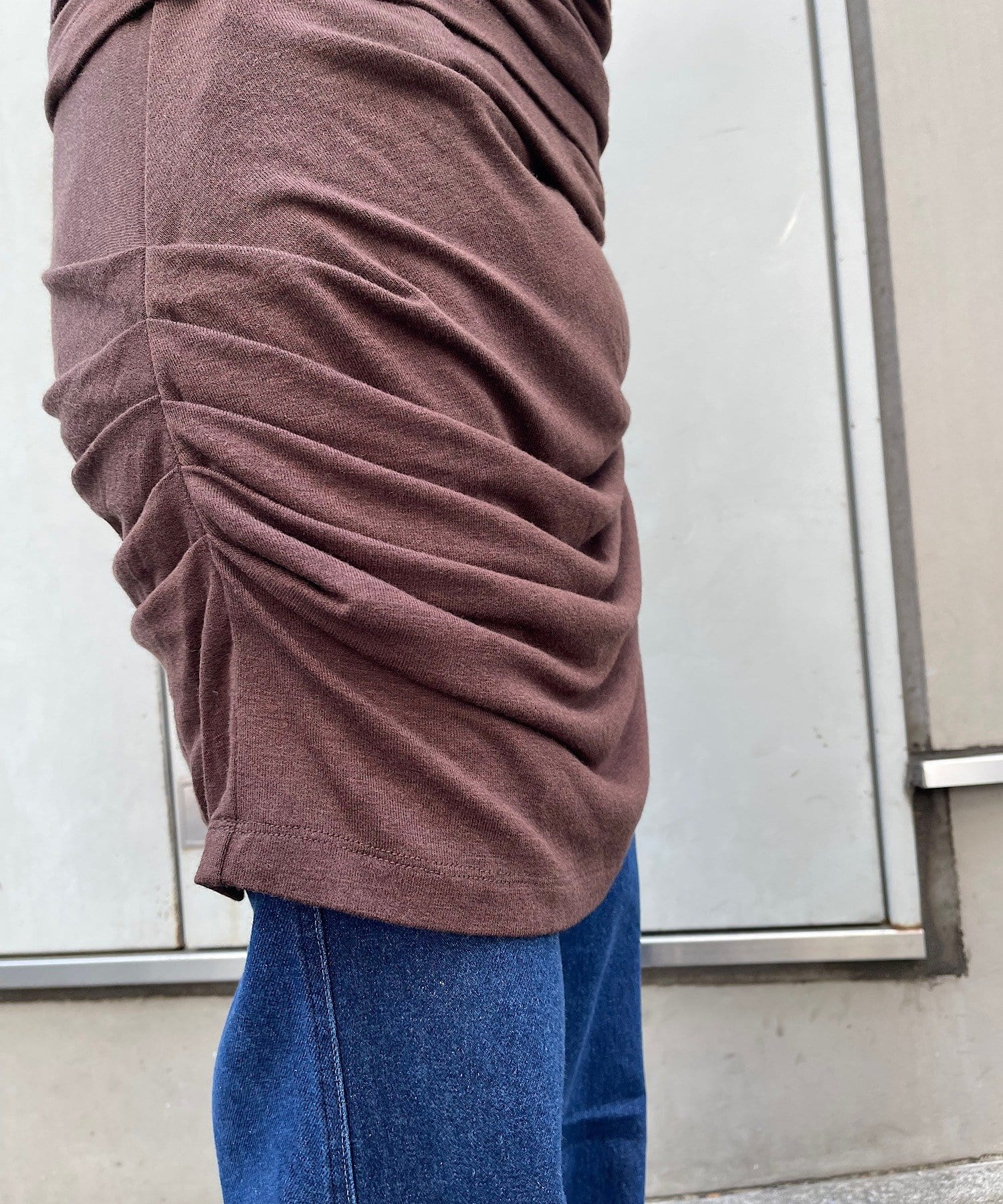 Pasterip(パセリ) 【Layering set】 Gathering tee & skirt