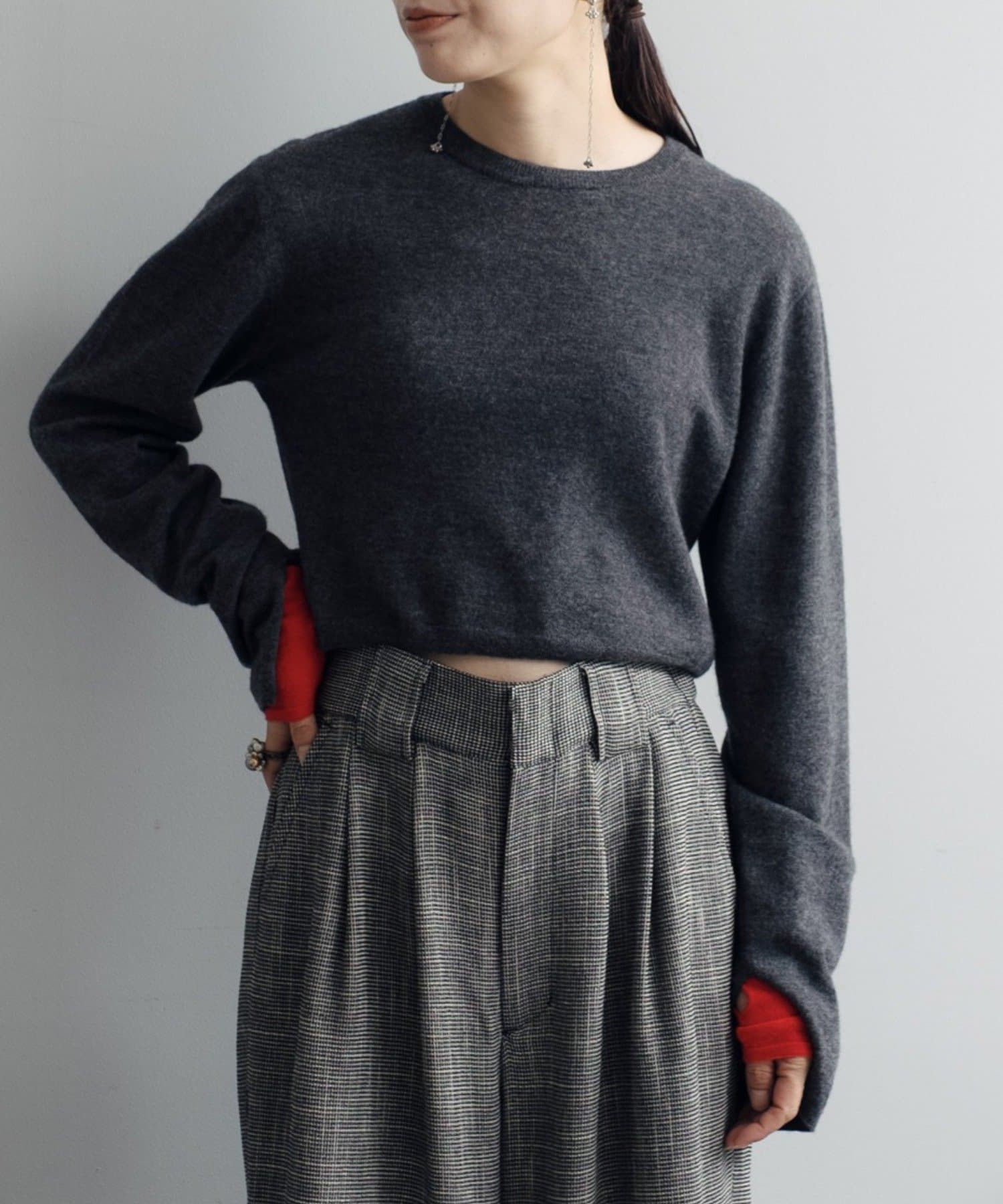Pasterip(パセリ) 【Layering set】 Wool cropped  & arm cover